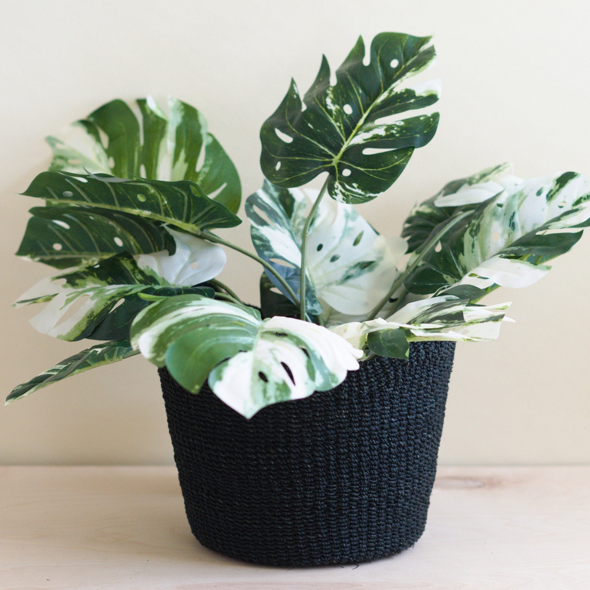 LIKHÂ Black Scallop Basket - Handwoven Basket | LIKHÂ
