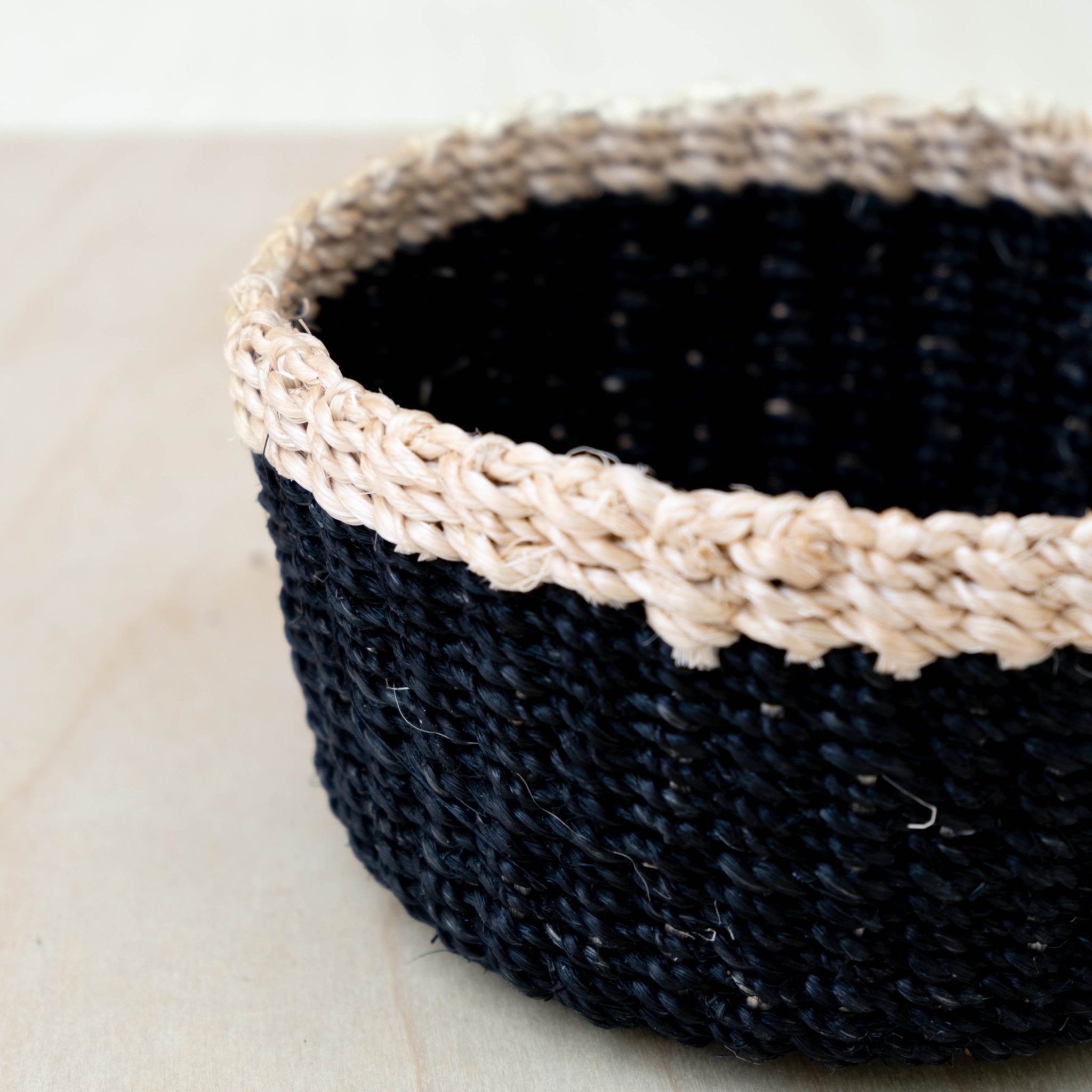 Black Small Round Tray - Mini Trinket Basket | LIKHÂ | Heirloom Boulevard