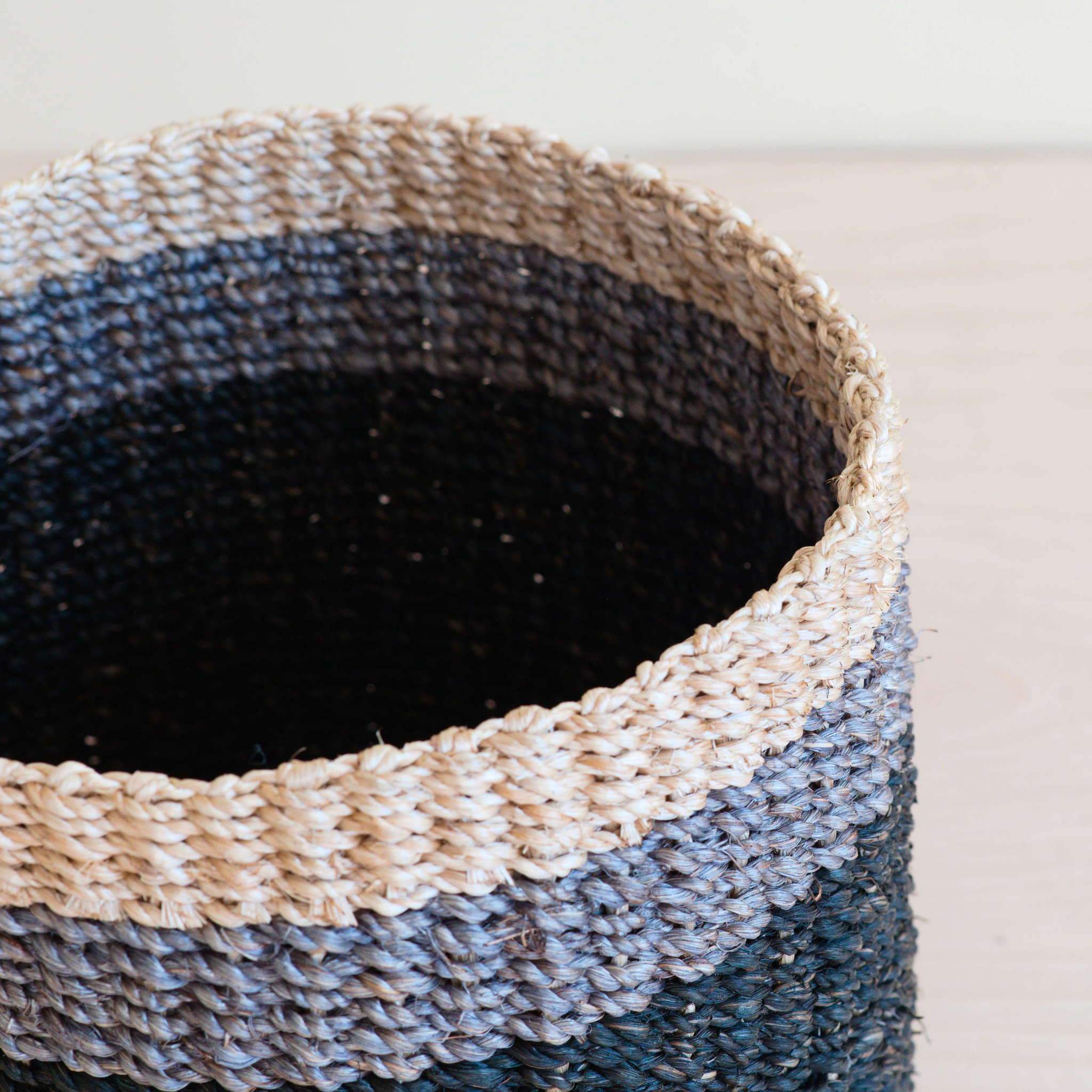 LIKHÂ Black Tabletop Mini Basket - Handmade Baskets | LIKHÂ
