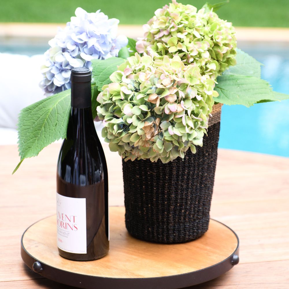 LIKHÂ Black Woven Basket Vase - Weave Basket | LIKHÂ
