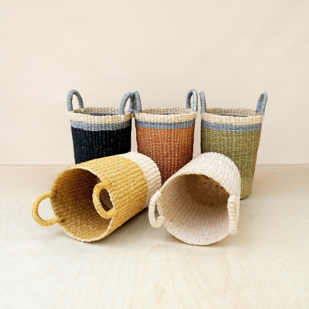 LIKHÂ Black Woven Basket Vase - Weave Basket | LIKHÂ