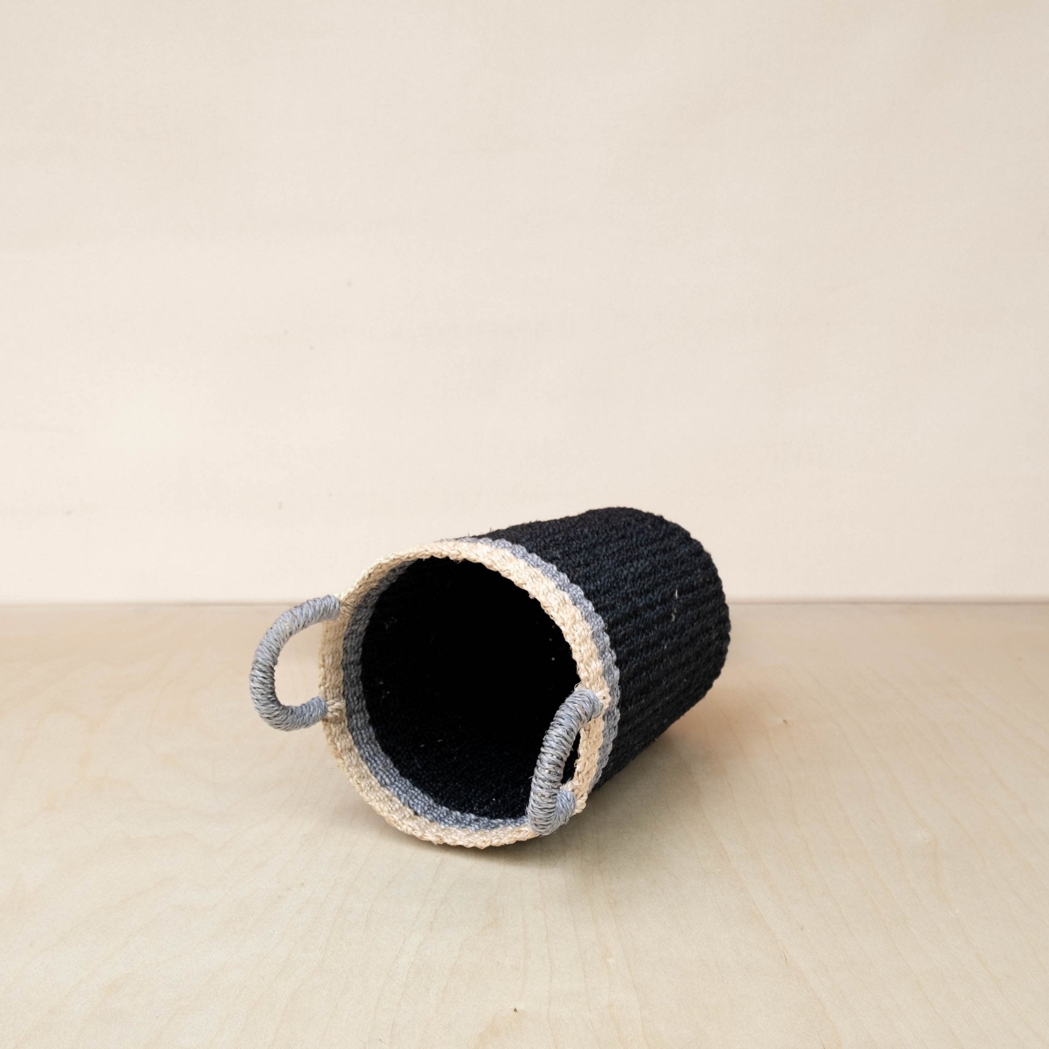 LIKHÂ Black Woven Basket Vase - Weave Basket | LIKHÂ