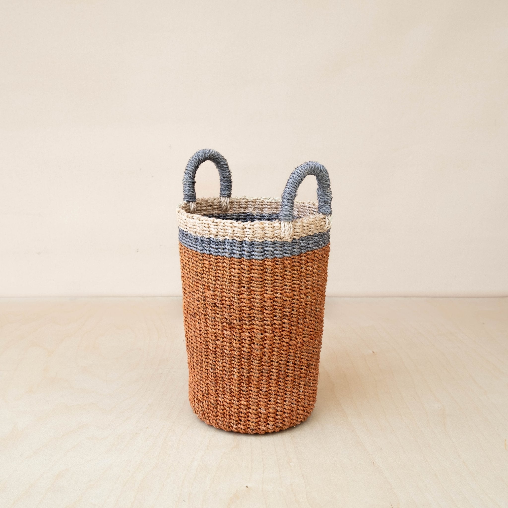 Coral Wicker Basket Vase - Decorative Basket | LIKHÂ | Heirloom Boulevard