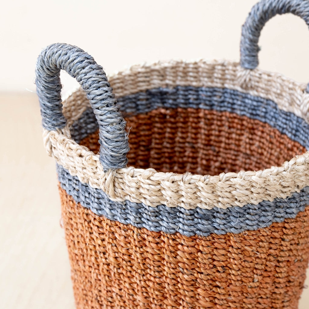 Coral Wicker Basket Vase - Decorative Basket | LIKHÂ | Heirloom Boulevard