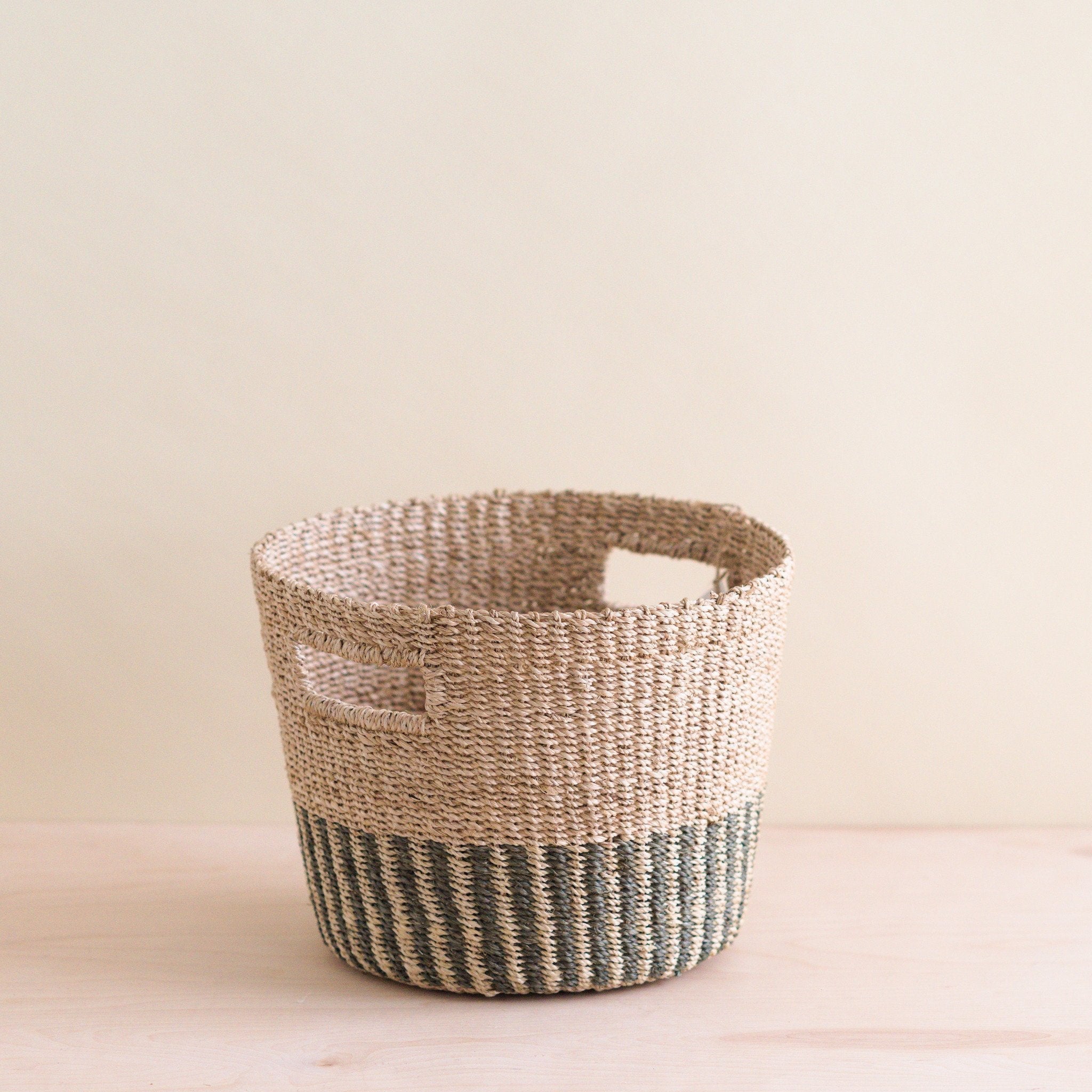LIKHÂ Grey + Natural Tapered Basket - Storage Baskets | LIKHÂ