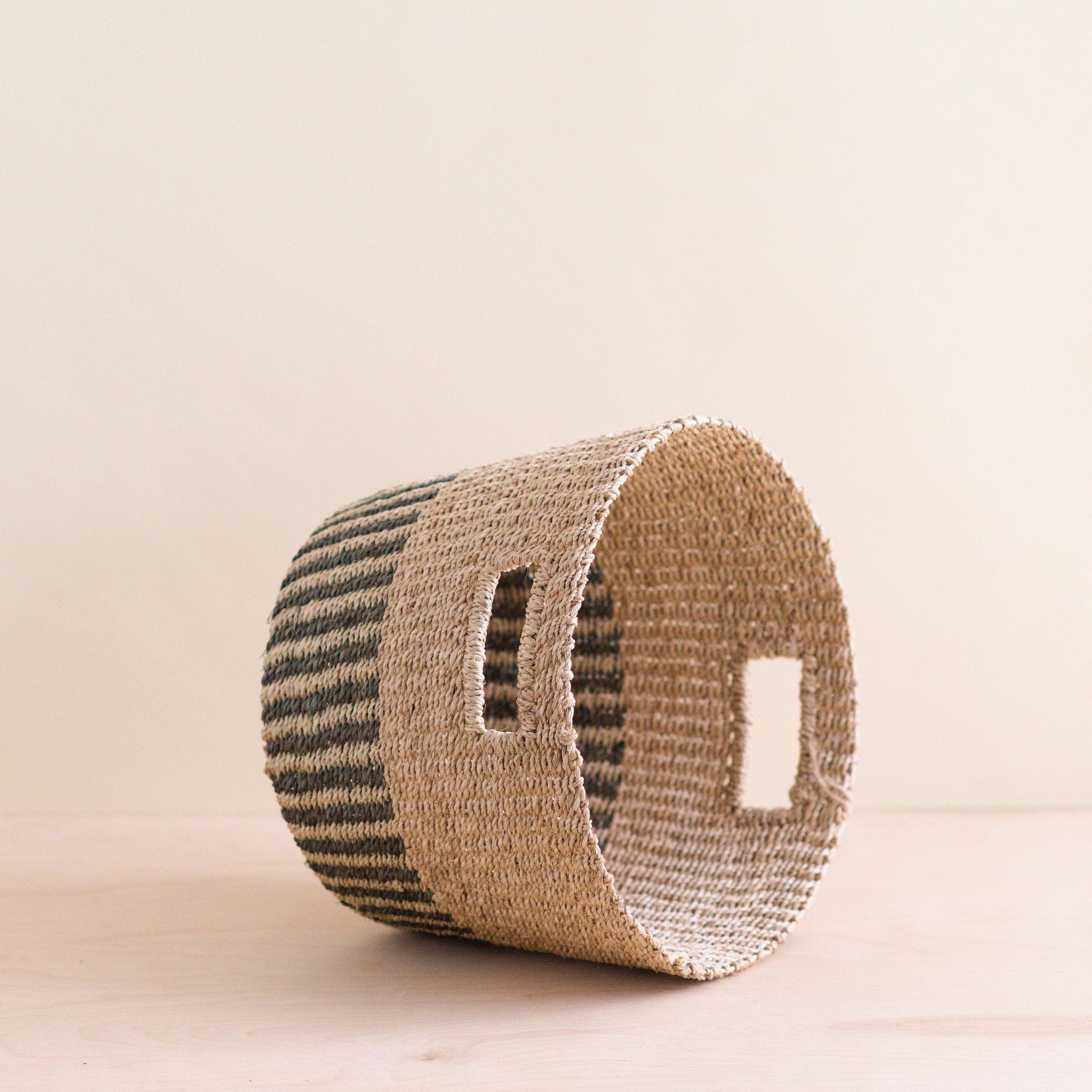 LIKHÂ Grey + Natural Tapered Basket - Storage Baskets | LIKHÂ