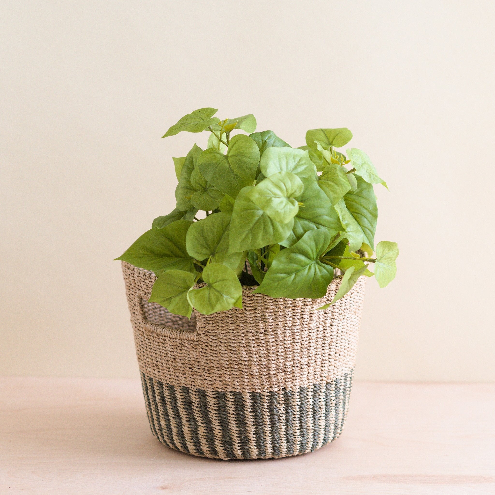 LIKHÂ Grey + Natural Tapered Basket - Storage Baskets | LIKHÂ
