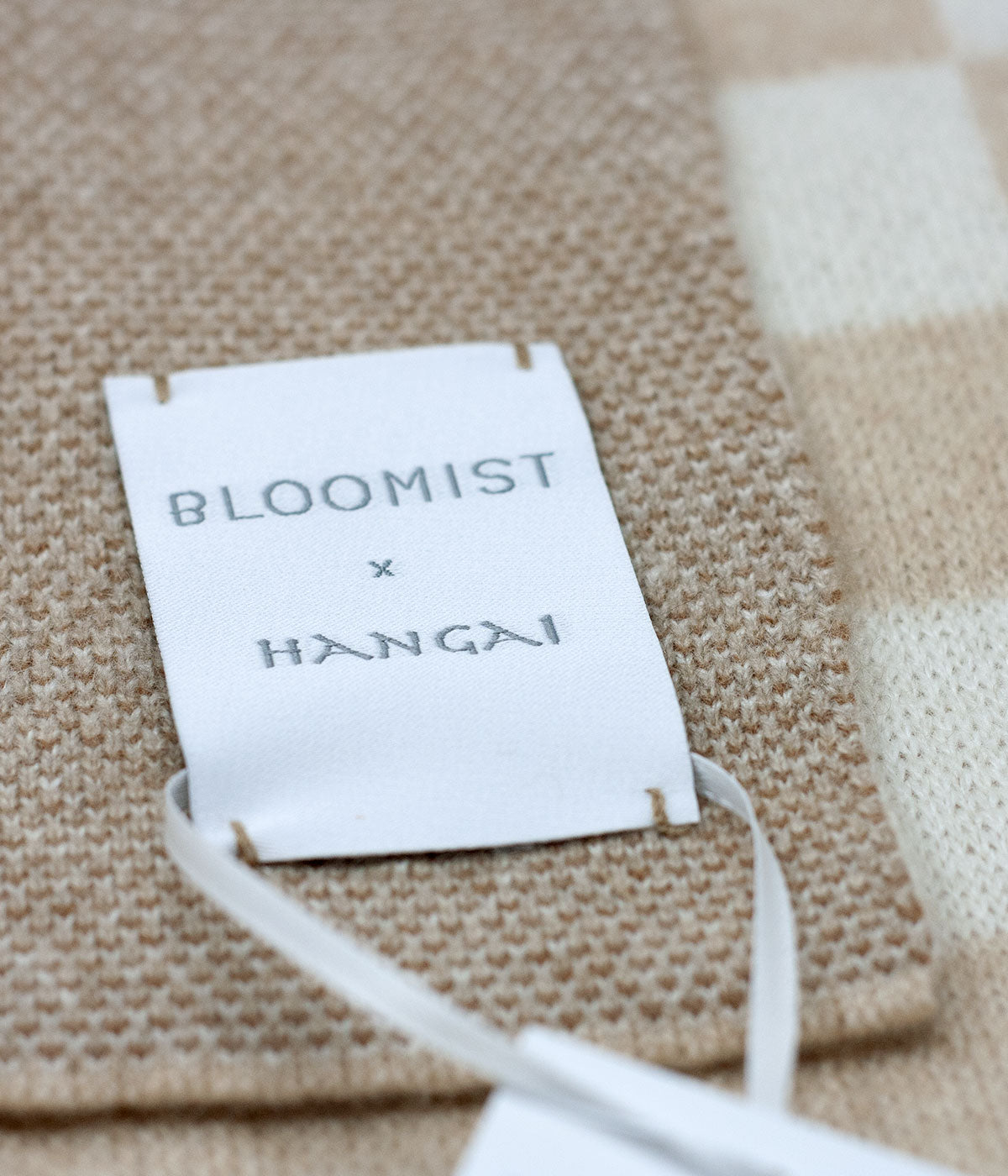 Bauhaus Cognac Knit Cashmere Throw | Heirloom Boulevard