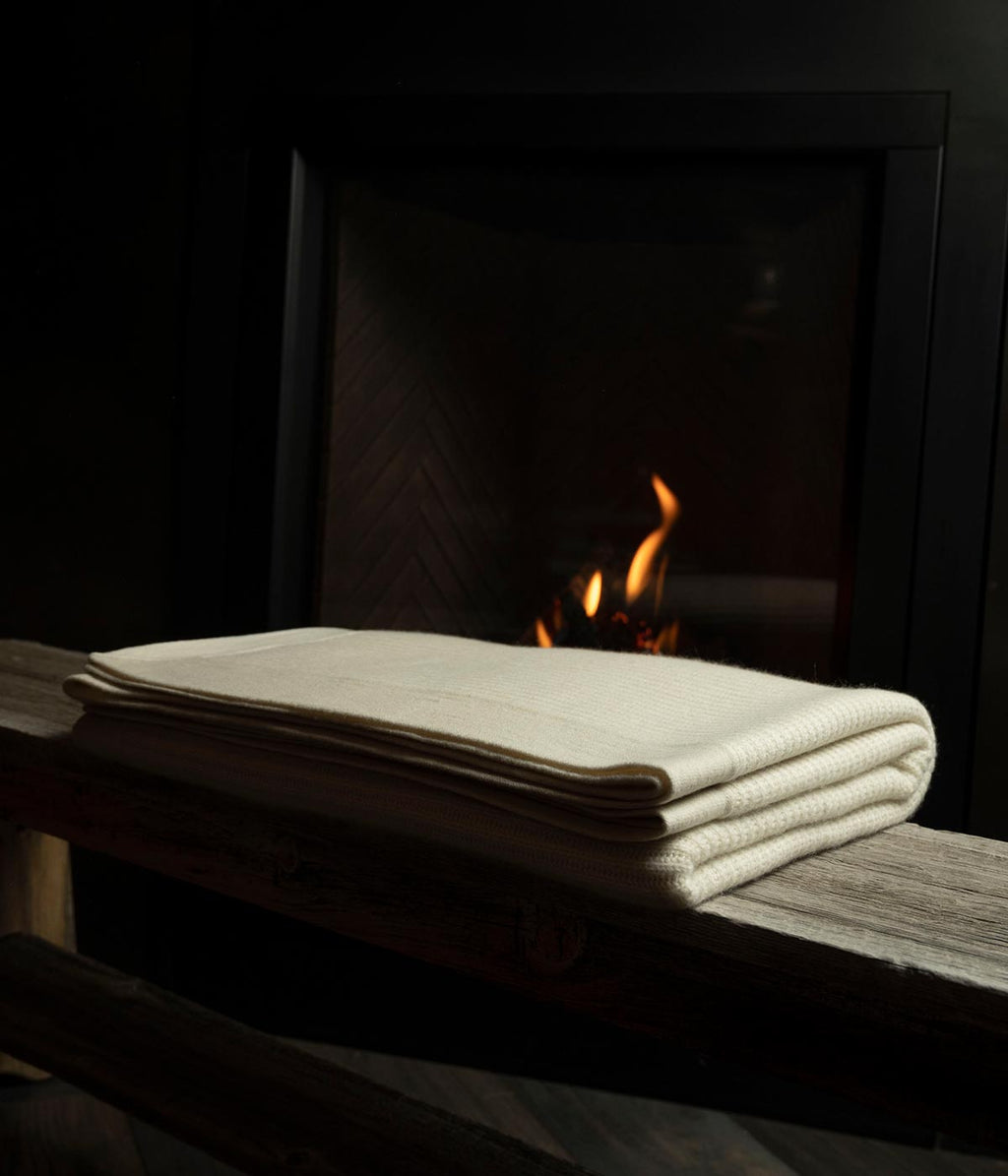 Fisherman's Knit Cashmere Throw | Heirloom Boulevard