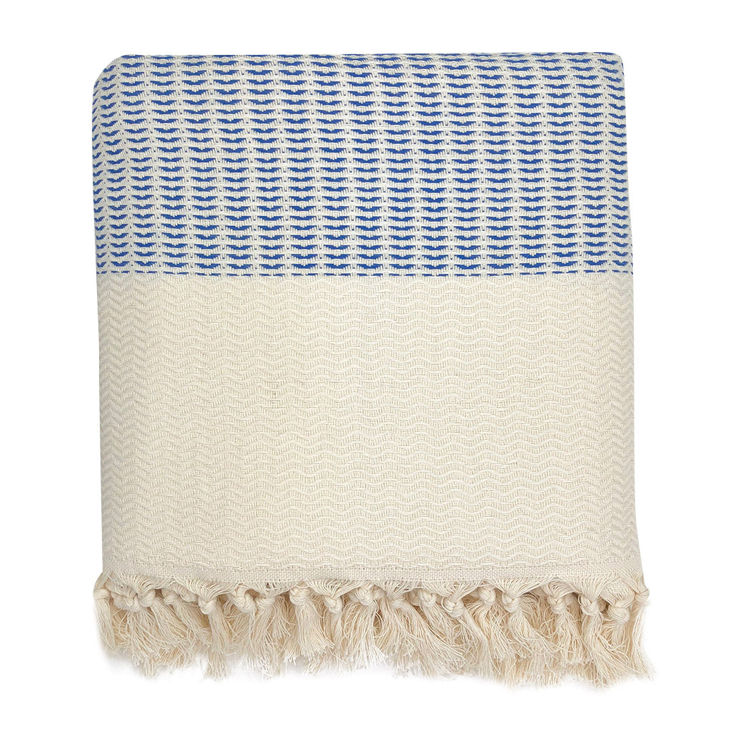 Plush Wavy Turkish Throw SLATE + SALT | Heirloom Boulevard