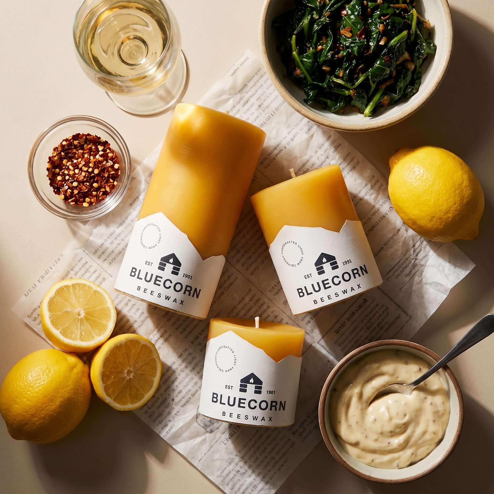 Pure Beeswax Pillar Candles | Heirloom Boulevard