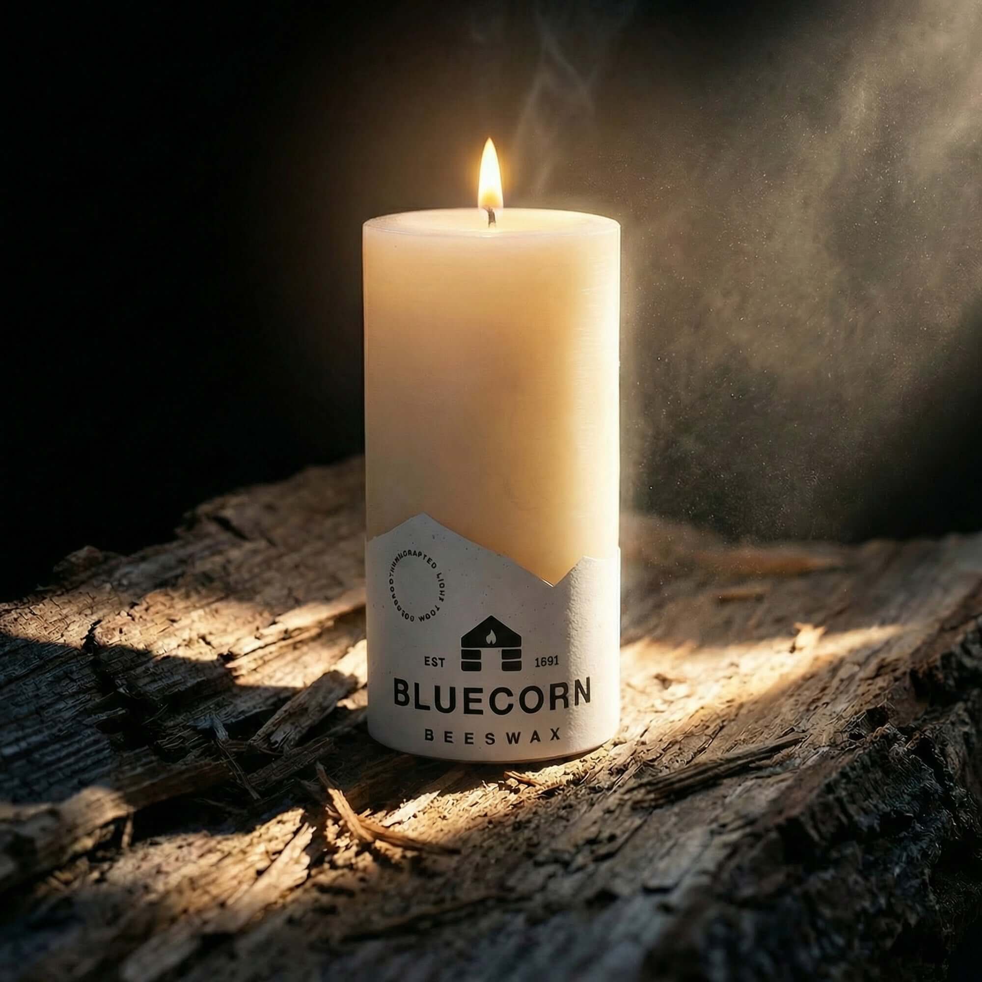 Ivory Pure Beeswax Pillar Candles | Heirloom Boulevard