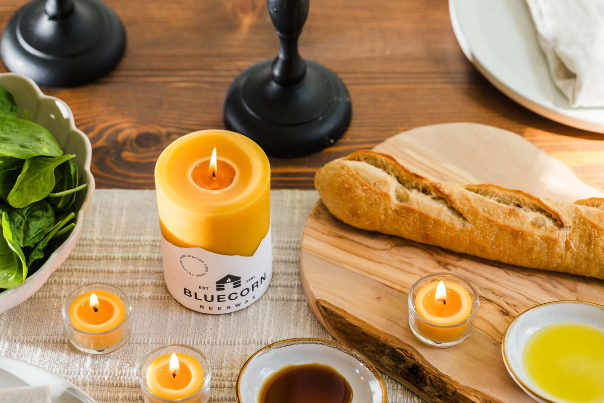 Bluecorn Candles Pure Beeswax Tea Light Candles