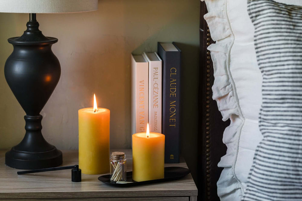 Pure Beeswax Pillar Candles | Heirloom Boulevard