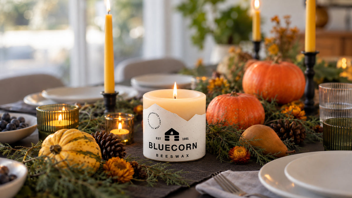 Ivory Pure Beeswax Pillar Candles | Heirloom Boulevard