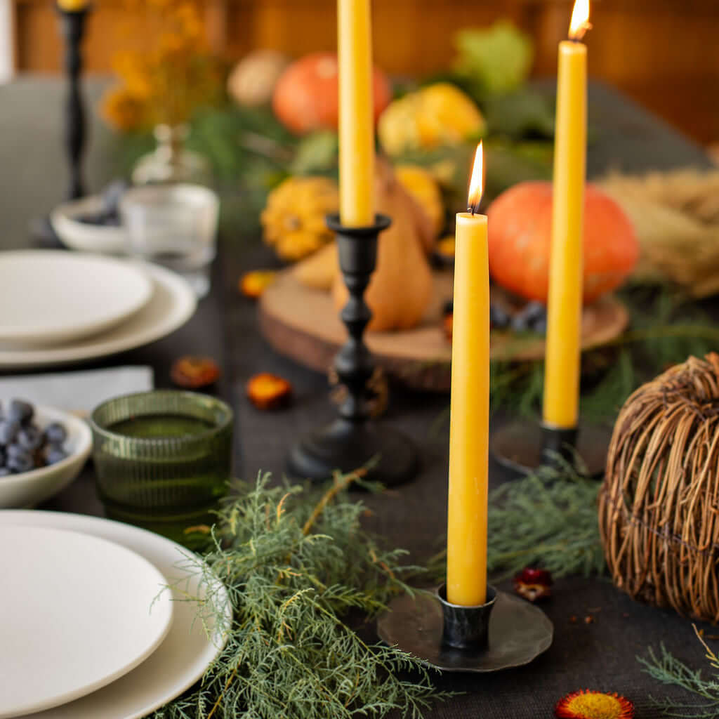 Hand-Dipped Beeswax Taper Candles - Bulk 4-Pair Bundle | Heirloom Boulevard