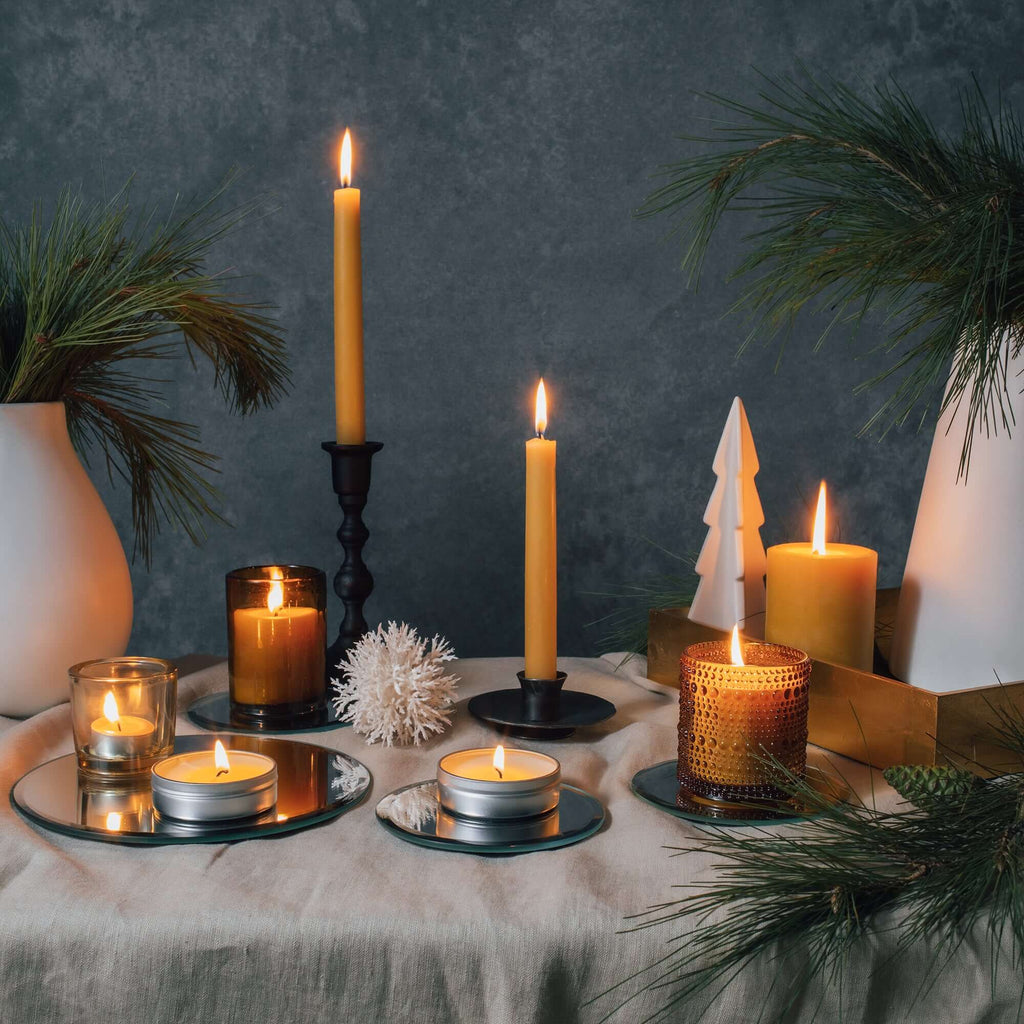 Hand-Dipped Beeswax Taper Candles - Bulk 4-Pair Bundle | Heirloom Boulevard