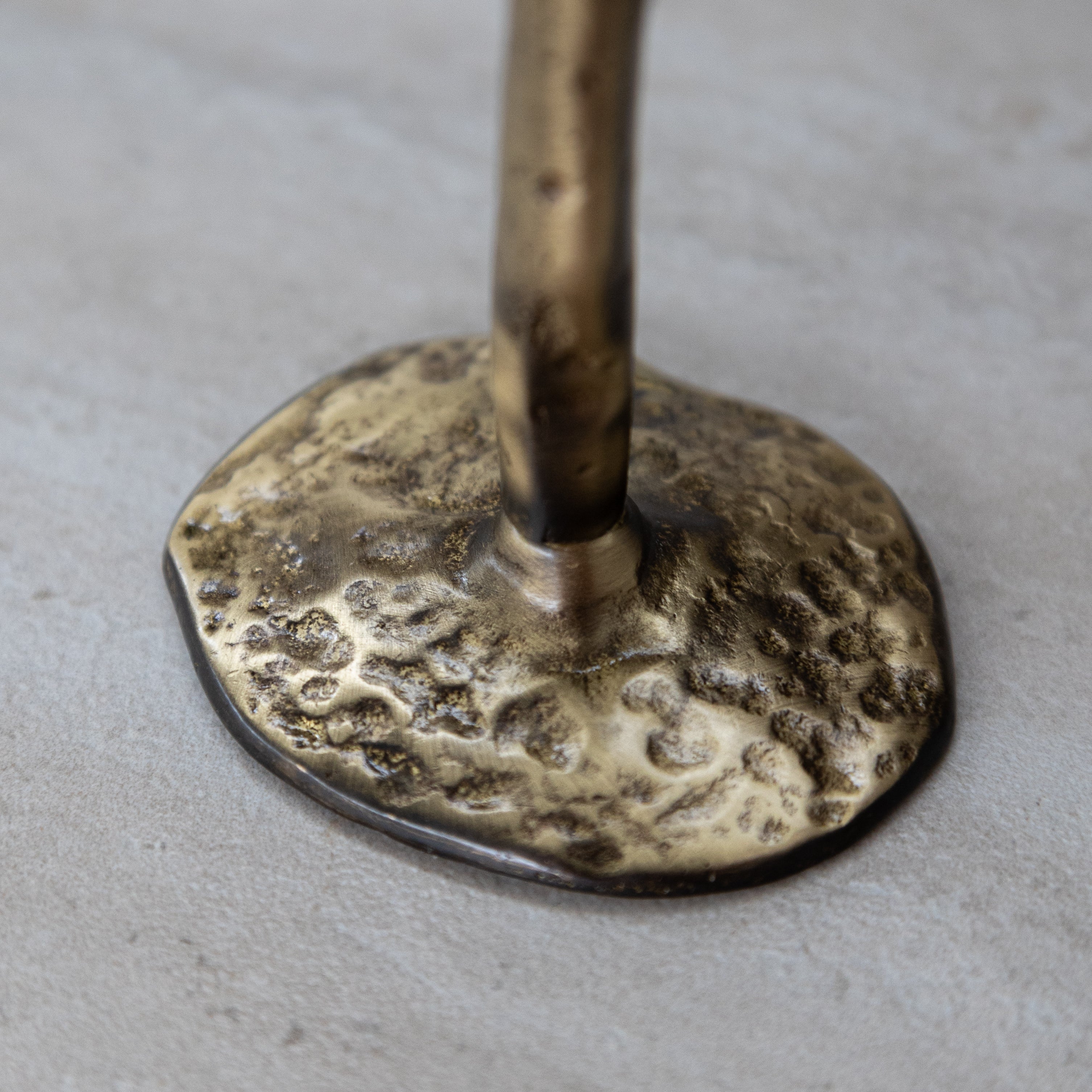 Out of the Blue Antique Brass Large Candlesticks - Set of 3 | Heirloom Boulevard