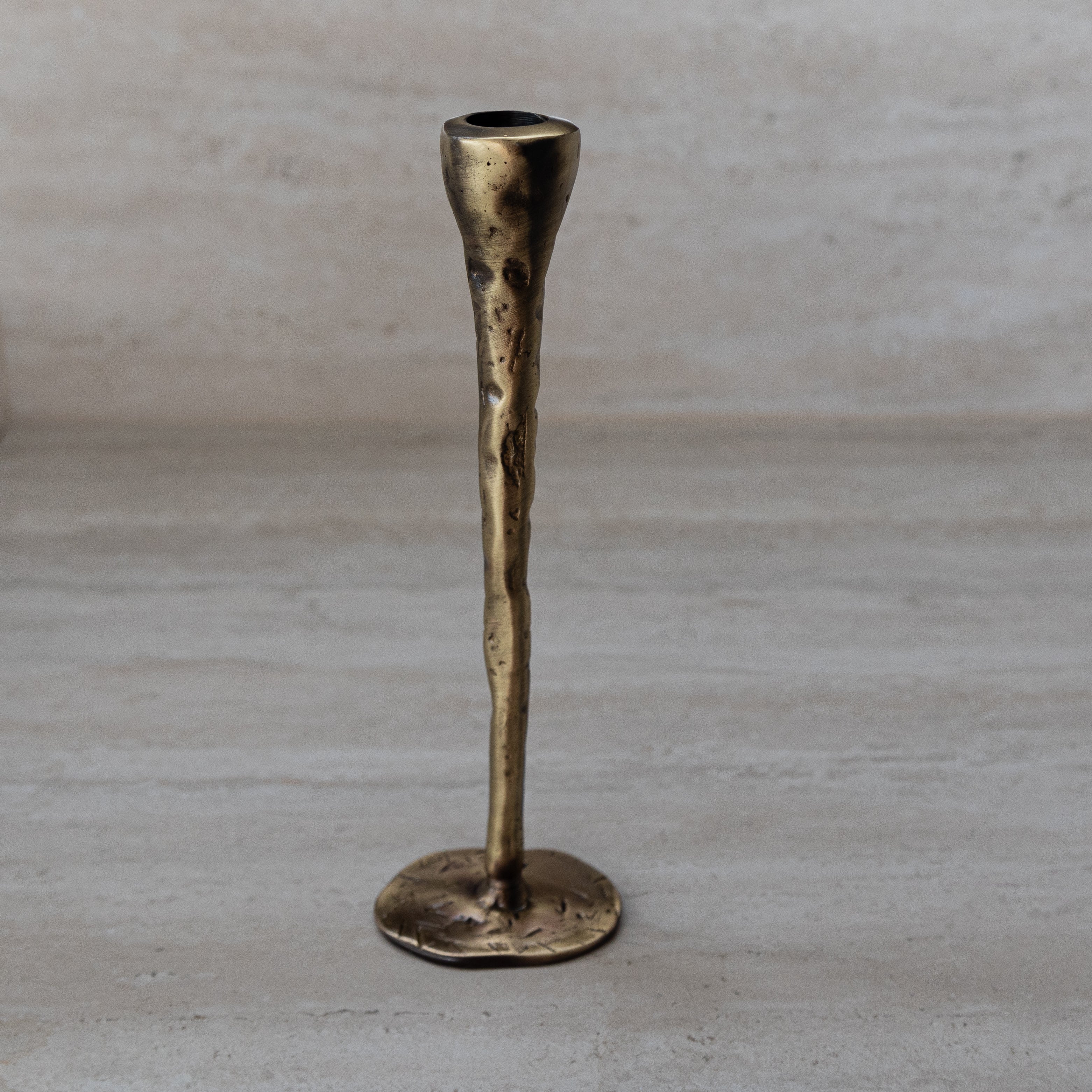 Out of the Blue Antique Brass Large Candlesticks - Set of 3 | Heirloom Boulevard