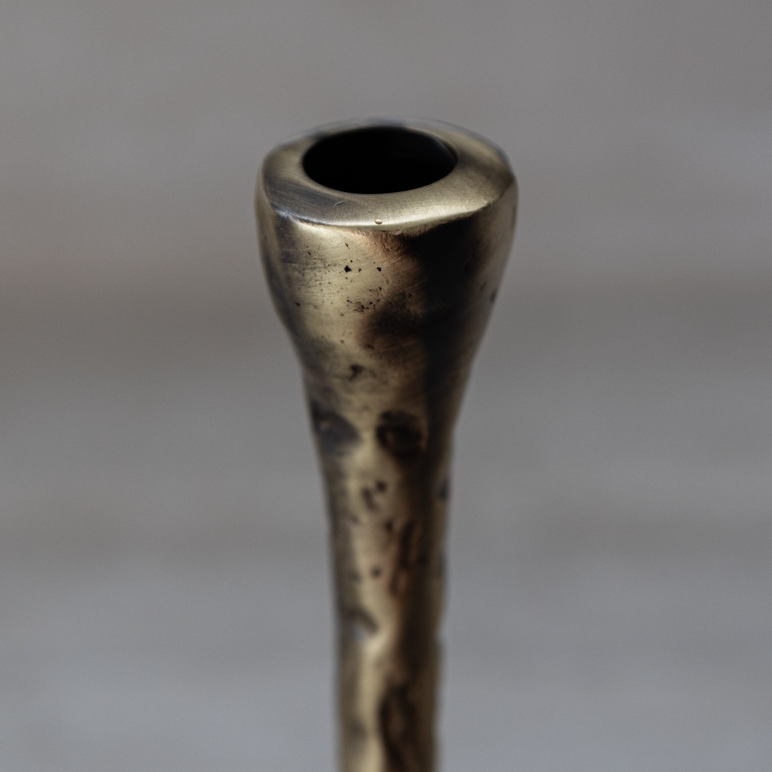 Out of the Blue Antique Brass Large Candlesticks - Set of 3 | Heirloom Boulevard