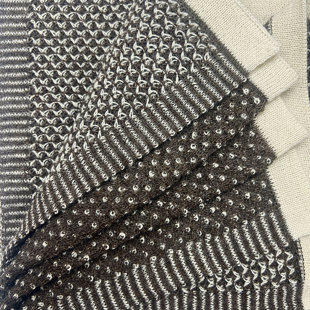 Cocoa Dot Reversible Alpaca Throw SLATE + SALT | Heirloom Boulevard