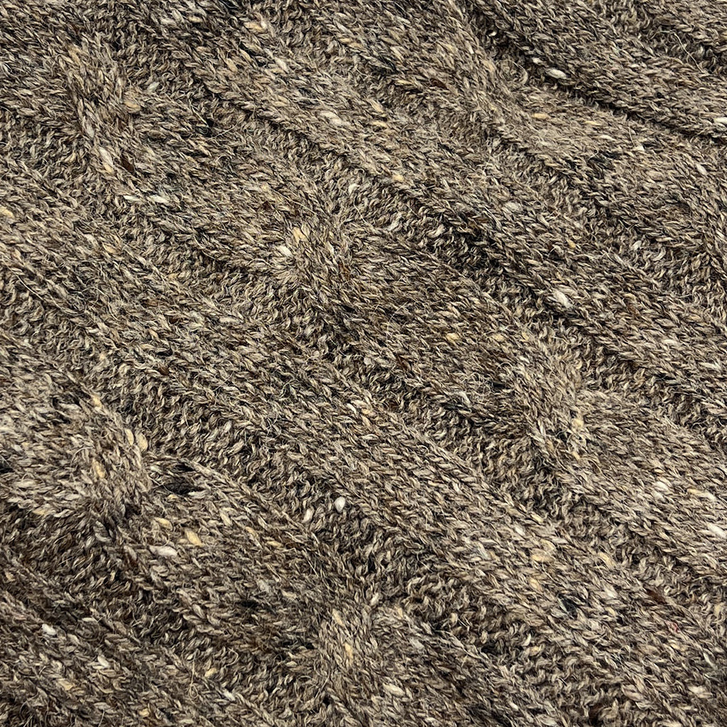 Mocha Cable Knit Alpaca Throw SLATE + SALT | Heirloom Boulevard