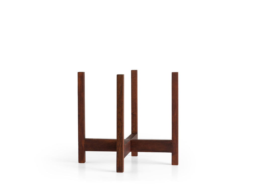 LBE Design Solid Goods - Square Leg - Mahogany Stand Dark 8 Inch | Heirloom Boulevard