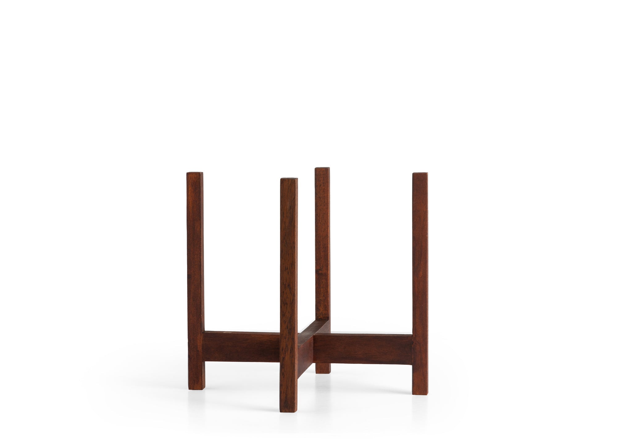 LBE Design Solid Goods - Square Leg - Mahogany Stand Dark 8 Inch | Heirloom Boulevard