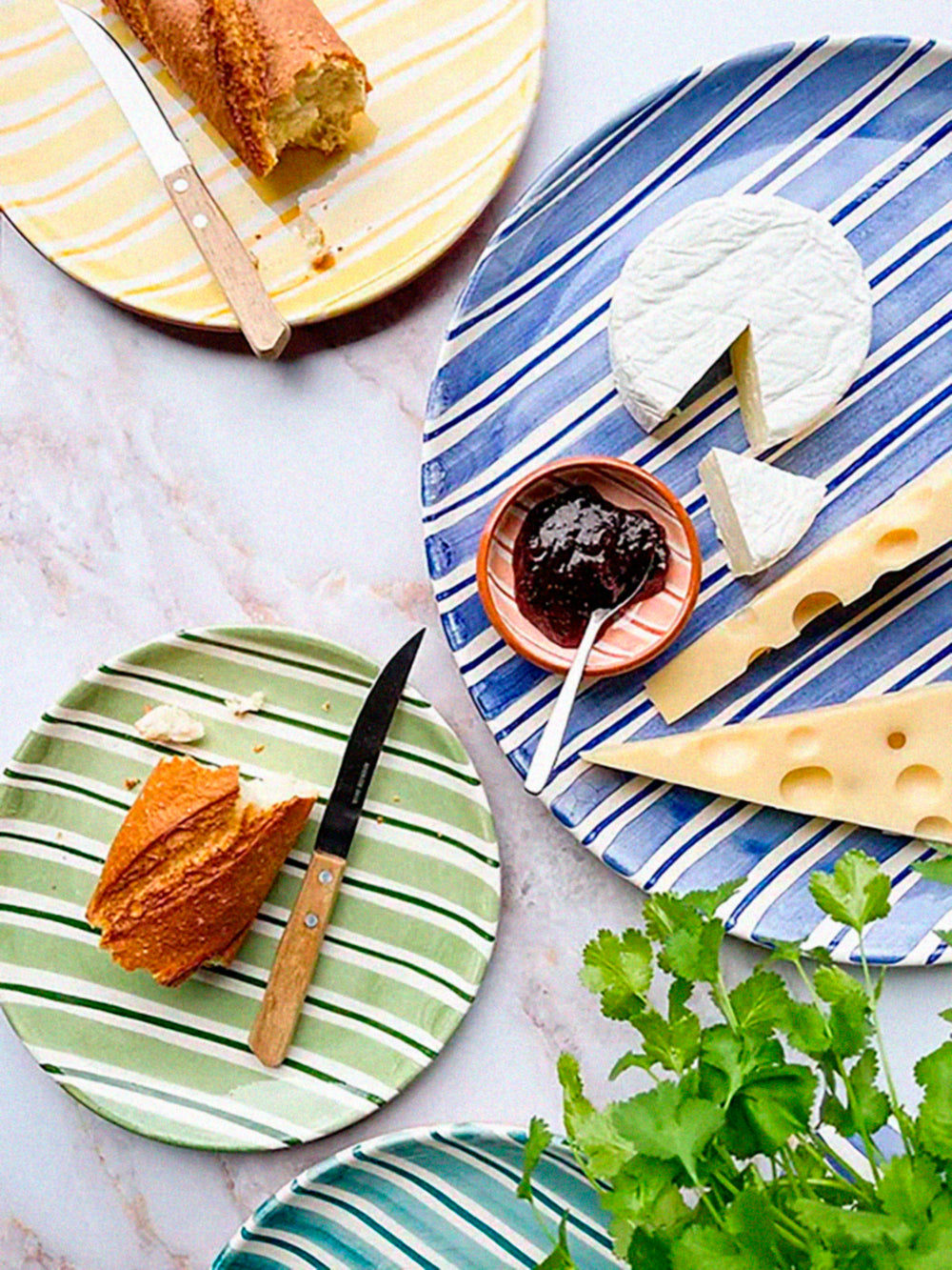 Casa Cubista Cabana Plates and Bowls - Green atacama home | Heirloom Boulevard