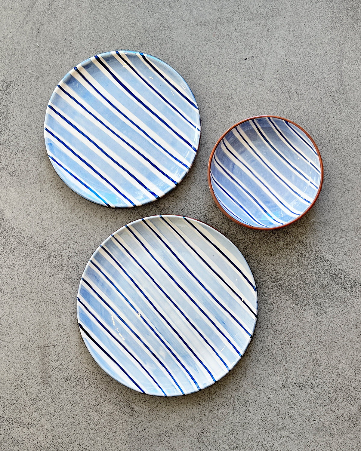 Casa Cubista Cabana Plates and Bowls - Blue atacama home | Heirloom Boulevard