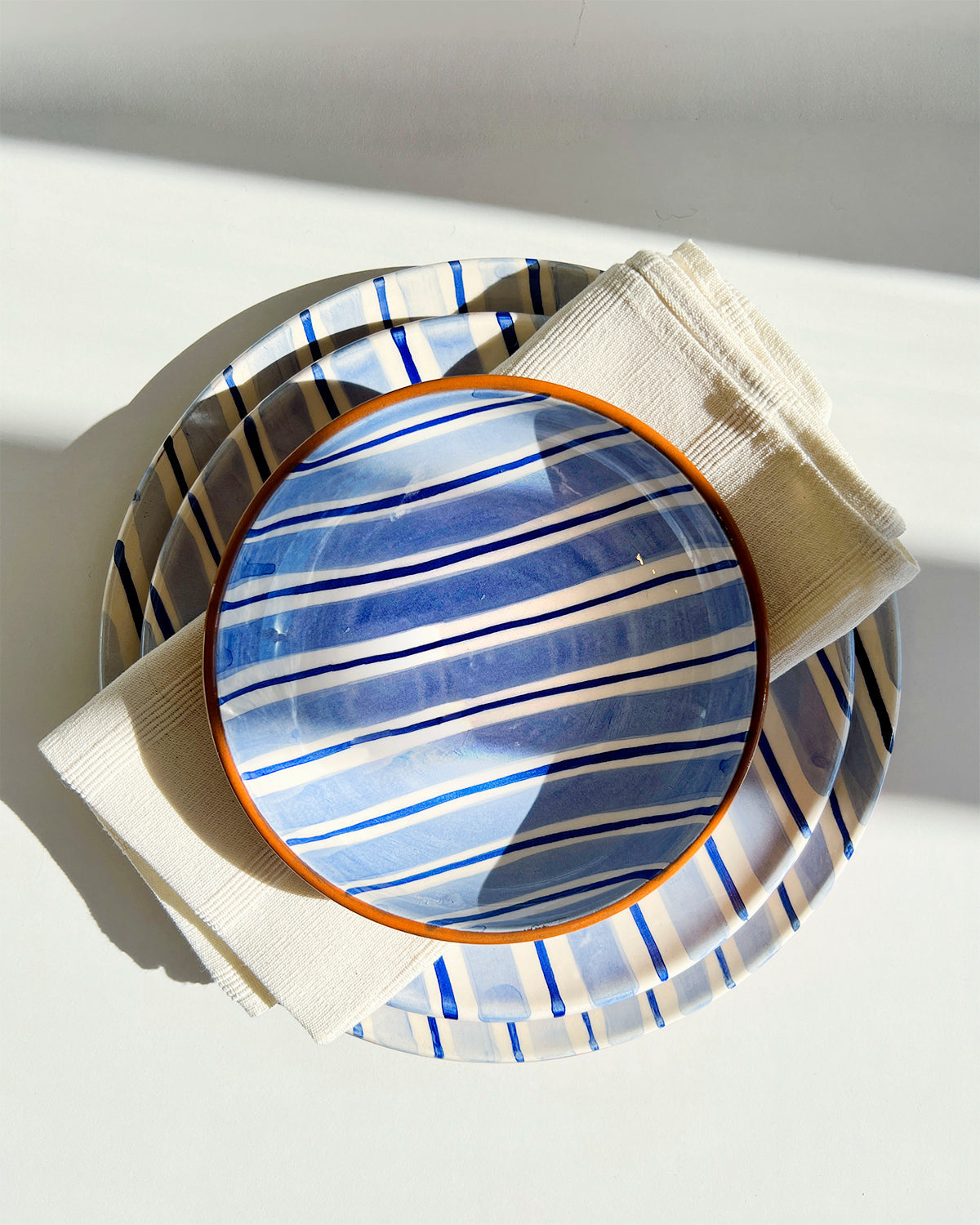 Casa Cubista Cabana Plates and Bowls - Blue atacama home | Heirloom Boulevard