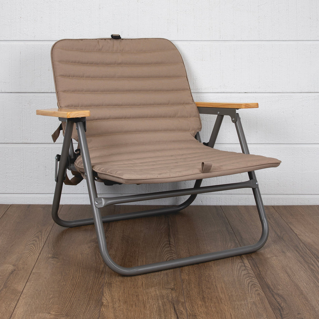 Oniva Descanso Padded Beach Chair Shale Brown | Heirloom Boulevard