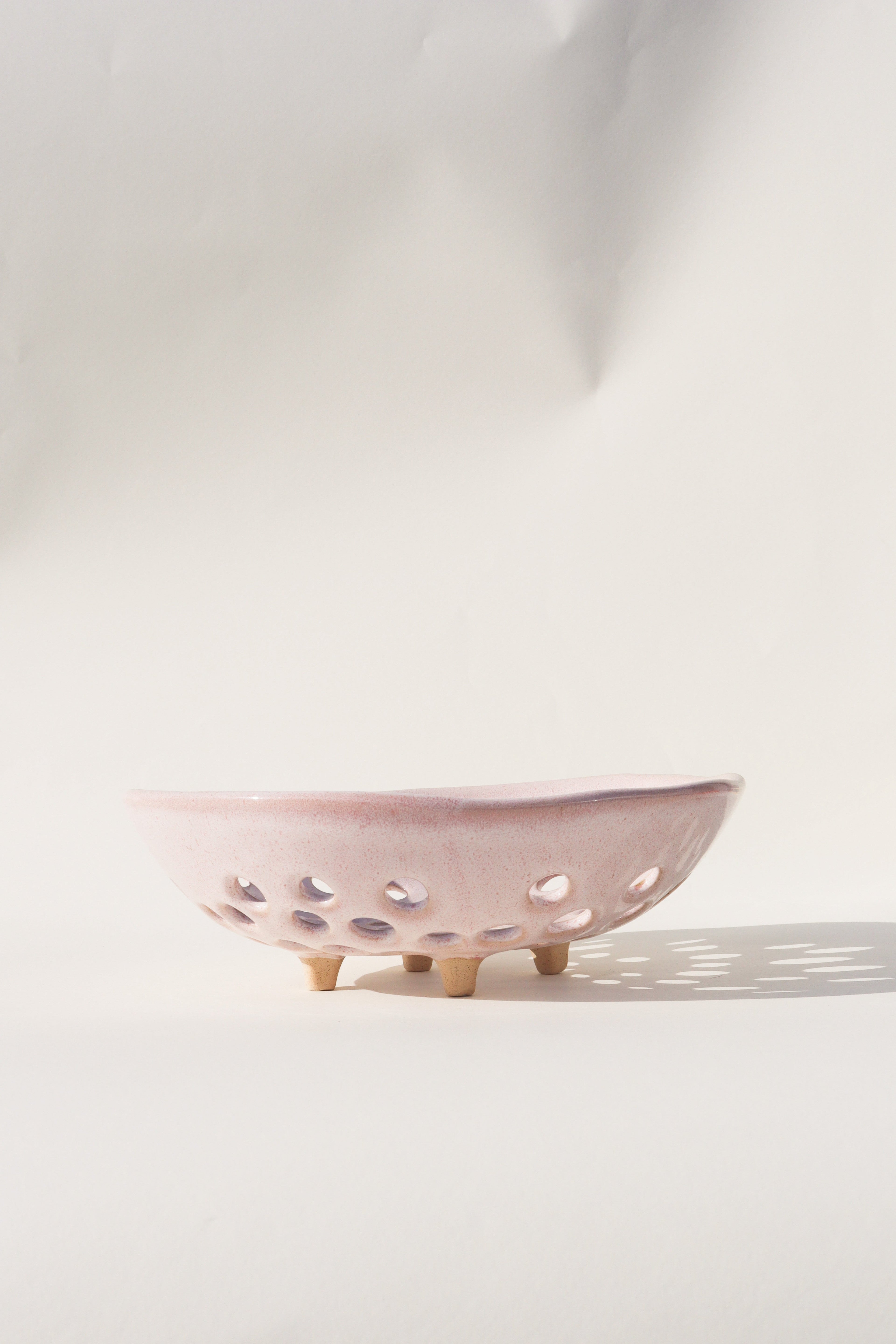Glazed Garage Ceramics Newland Colander | Seashell | Heirloom Boulevard