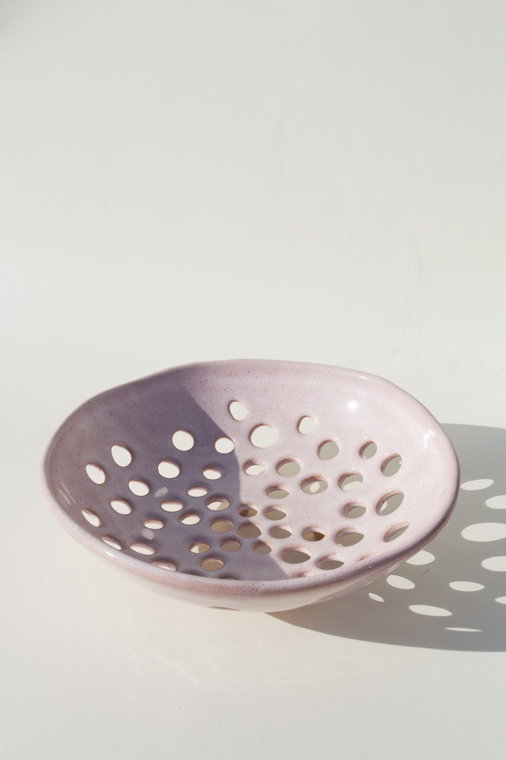 Glazed Garage Ceramics Newland Colander | Seashell | Heirloom Boulevard