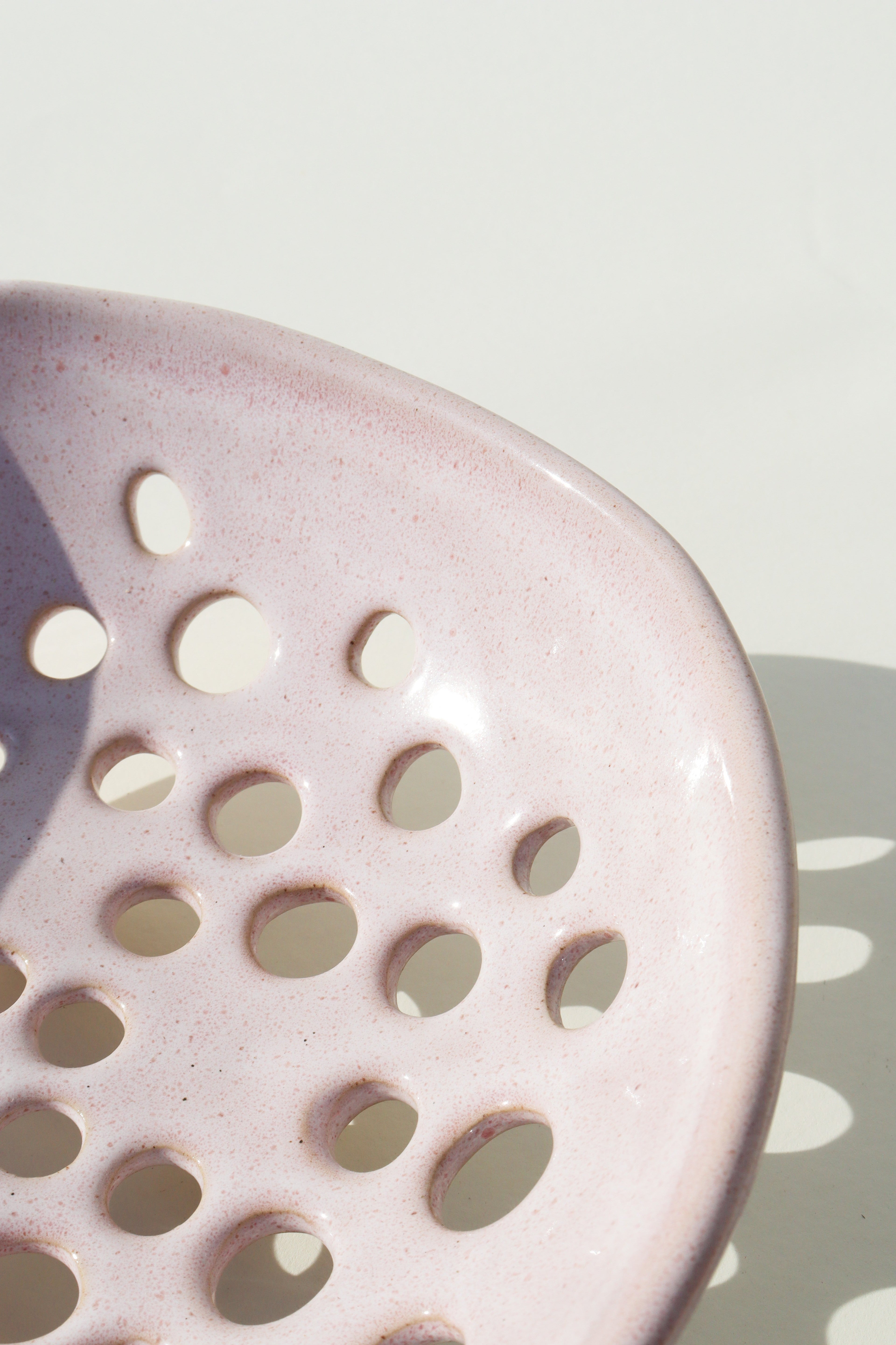 Glazed Garage Ceramics Newland Colander | Seashell | Heirloom Boulevard