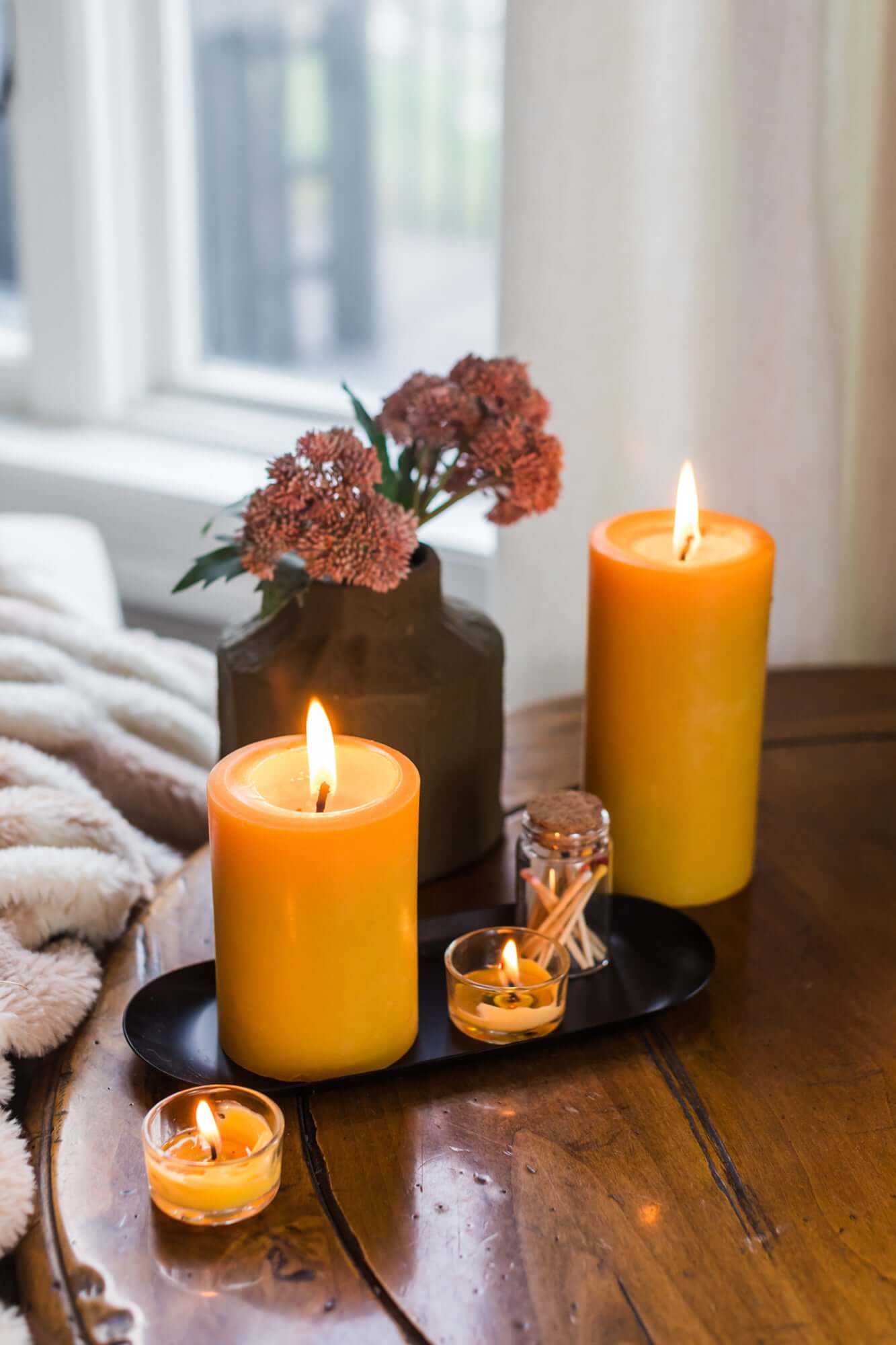 Pure Beeswax Pillar Candles | Heirloom Boulevard