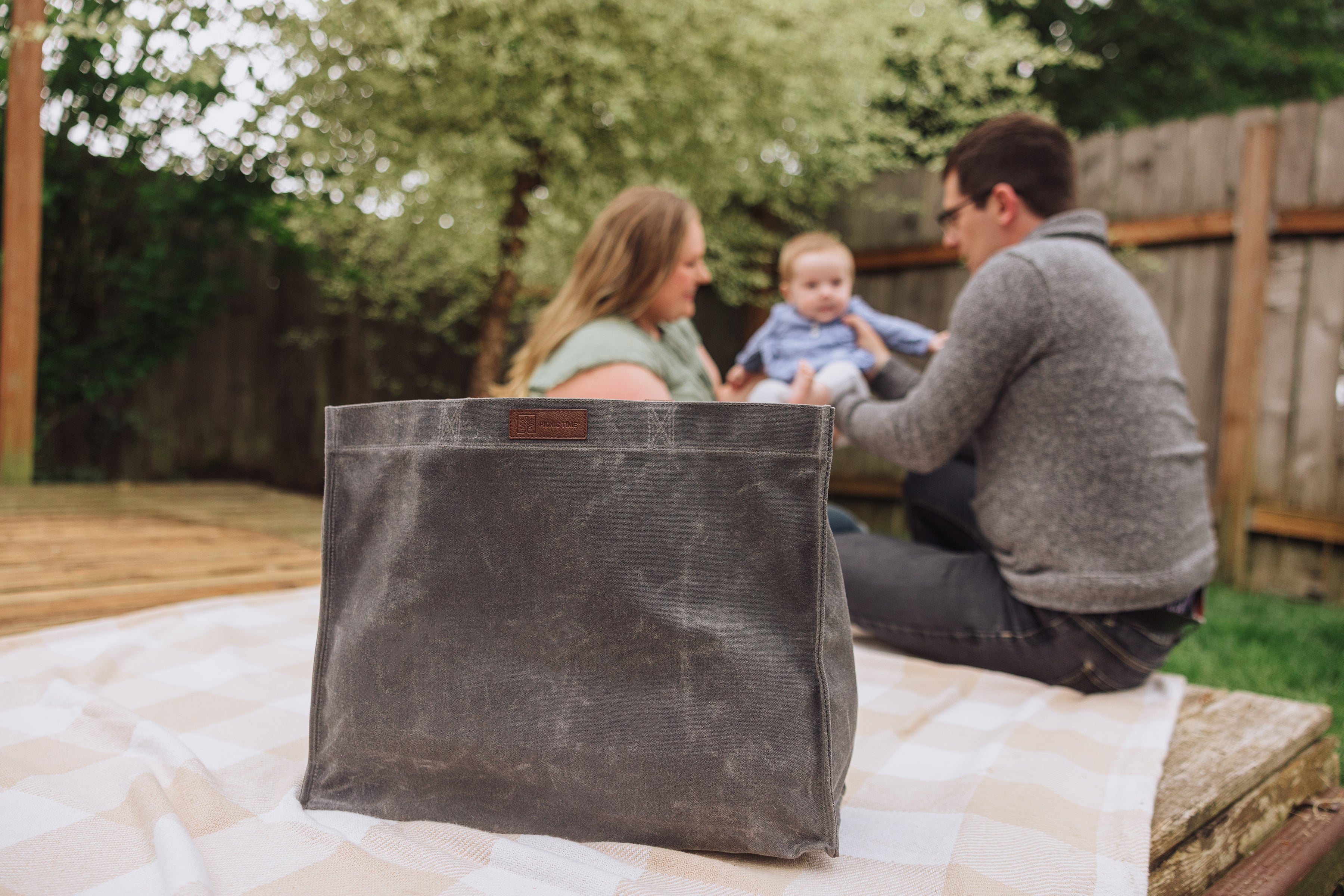 Legacy Market Waxed Canvas Tote with Leatherette Handles | Heirloom Boulevard