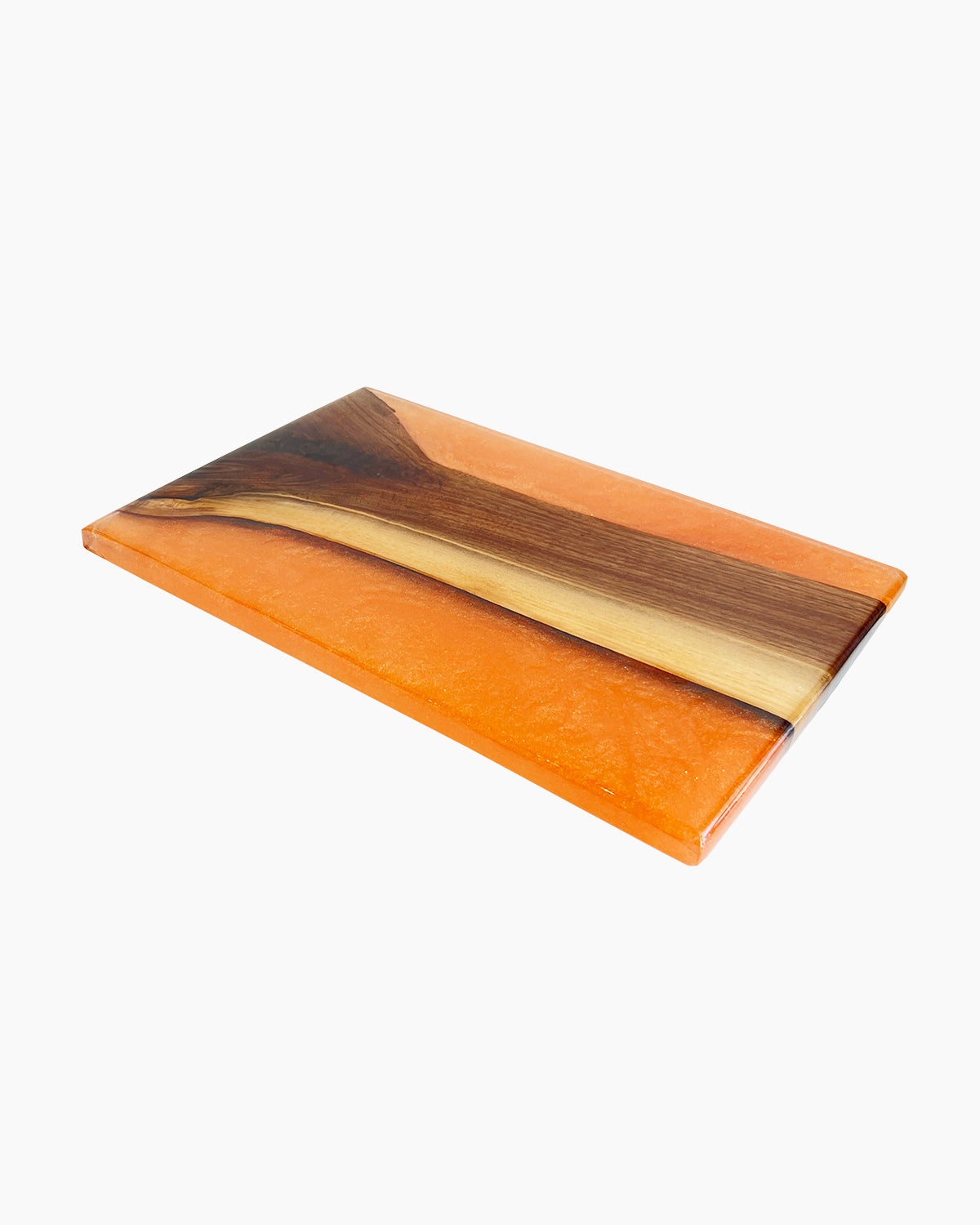 Tangerine Wood and Resin Serving Board atacama home | Heirloom Boulevard