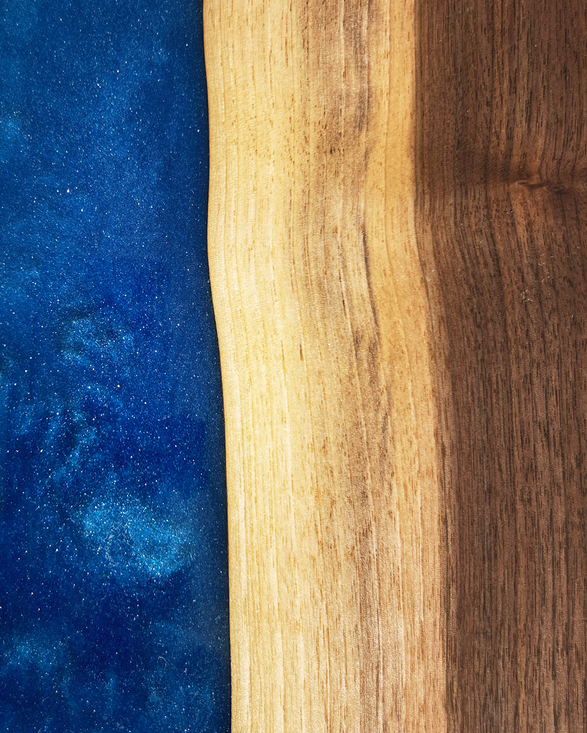 Deep Blue Wood and Resin Serving Board atacama home | Heirloom Boulevard