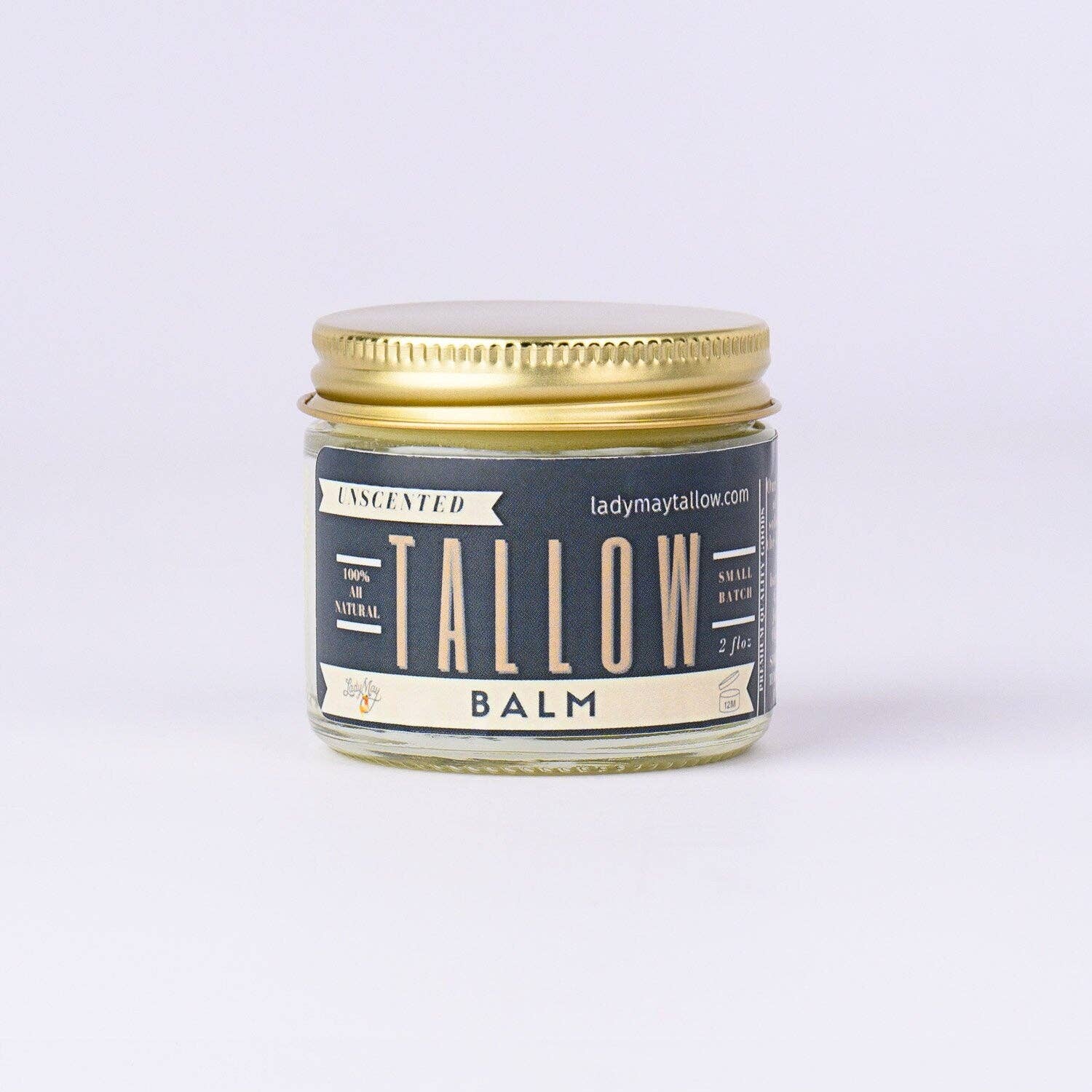 Unscented Tallow Balm – All-Natural Beef Tallow Moisturizer Lady May Tallow | Heirloom Boulevard
