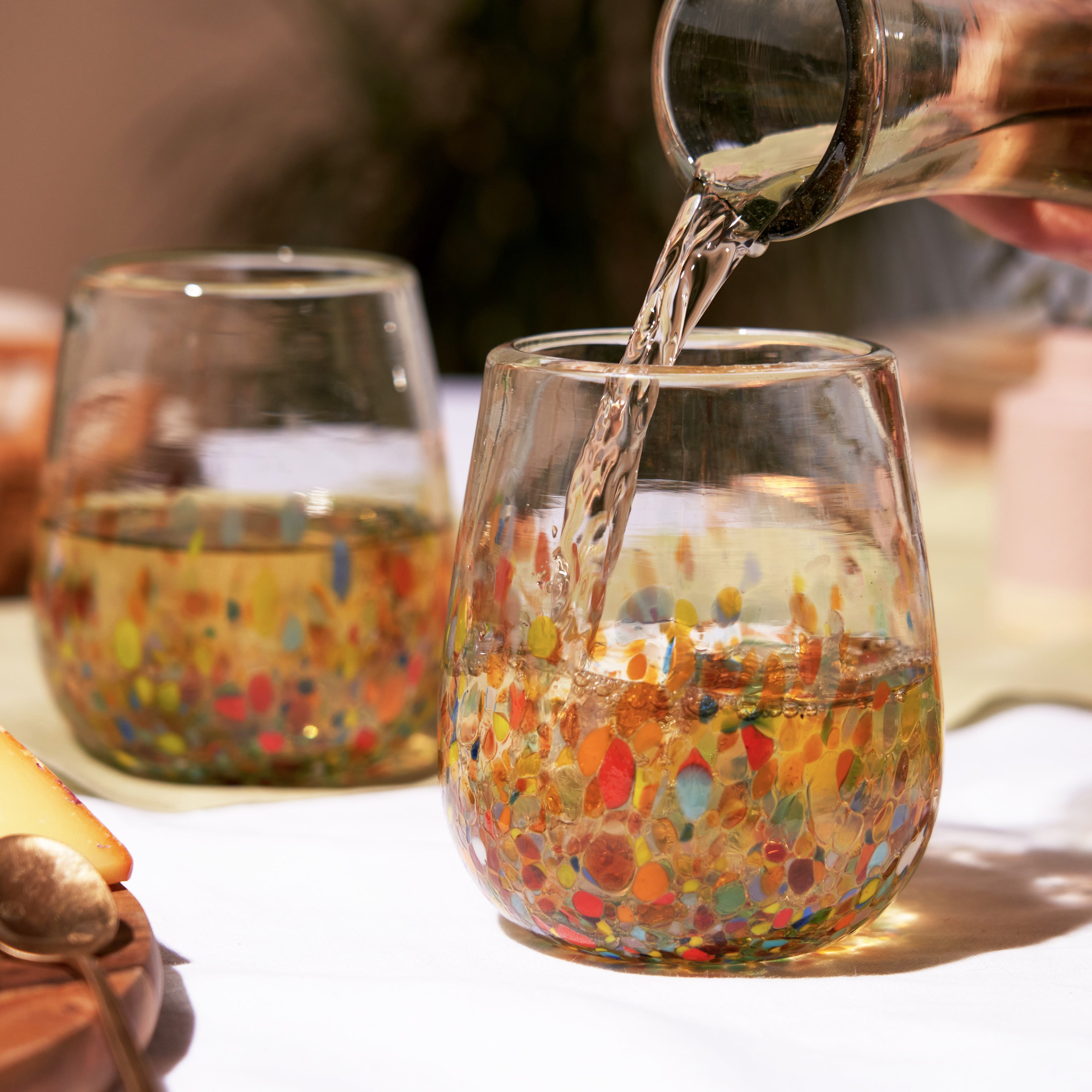 Segunda Vida Artistico Stemless Wine Glasses Default Title | Heirloom Boulevard