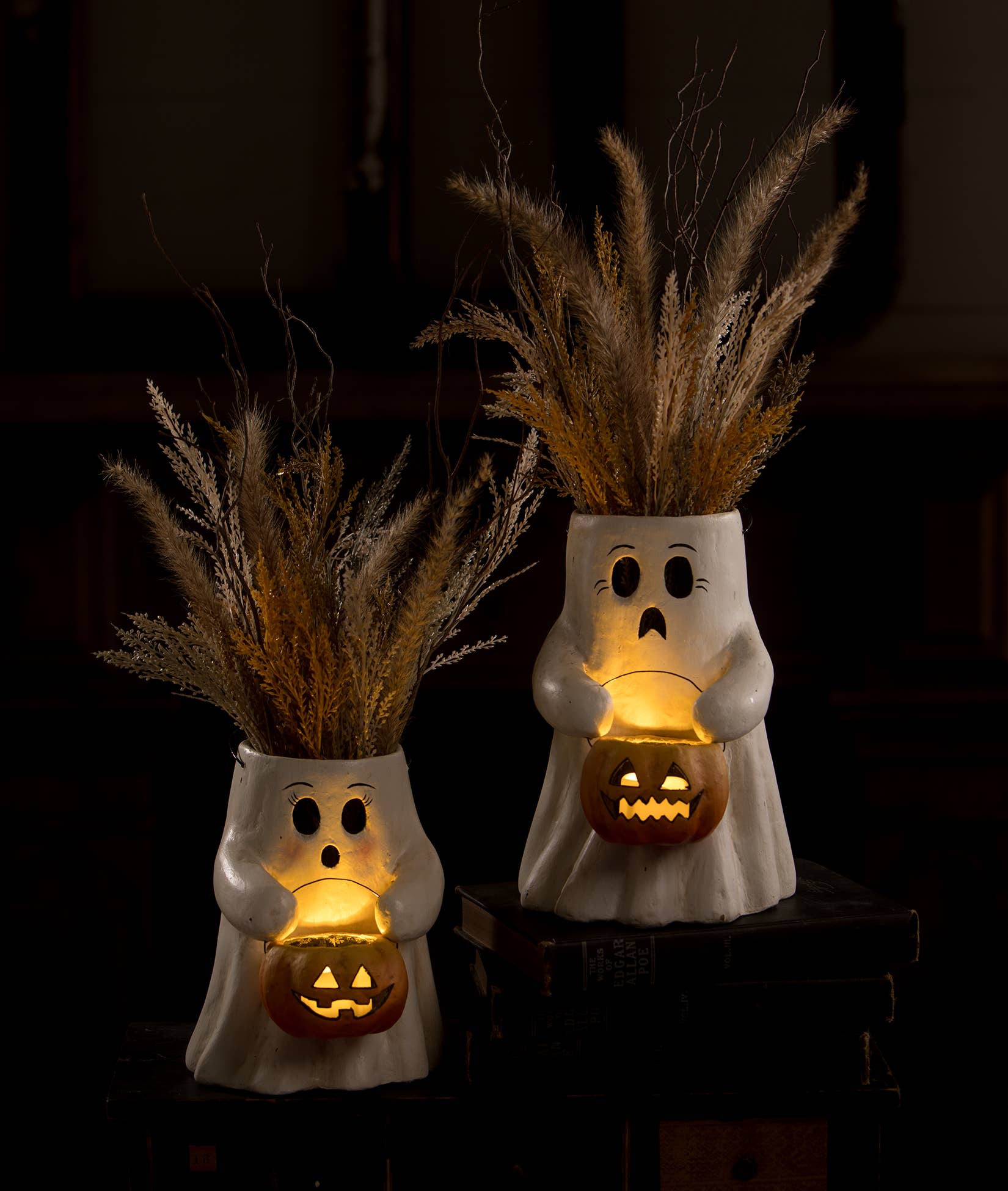 Scaredy Boo With Pumpkin Bucket Paper Mache Quirks! | Heirloom Boulevard