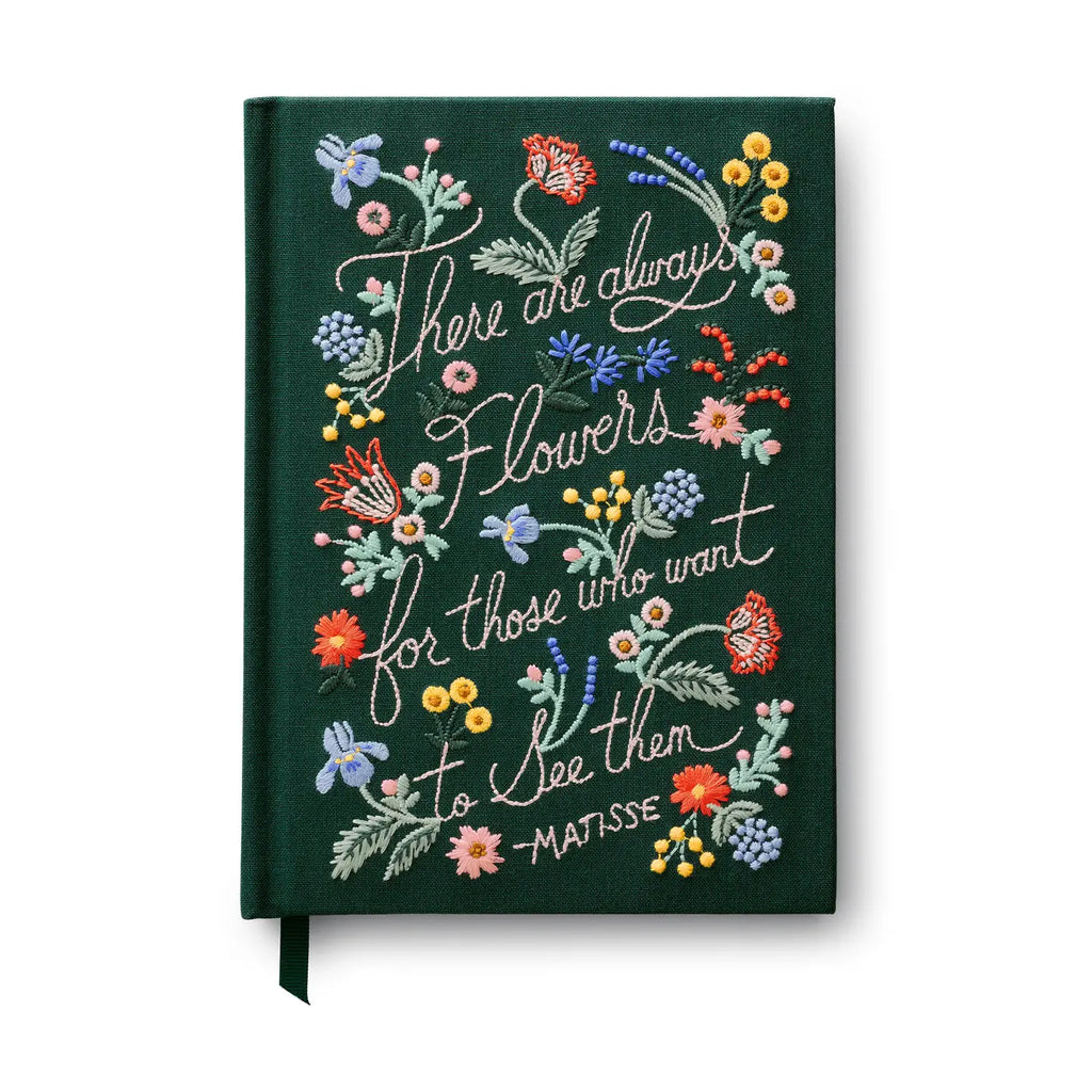 Rifle Paper Co. - There Are Always Flowers Embroidered Journal | Heirloom Boulevard