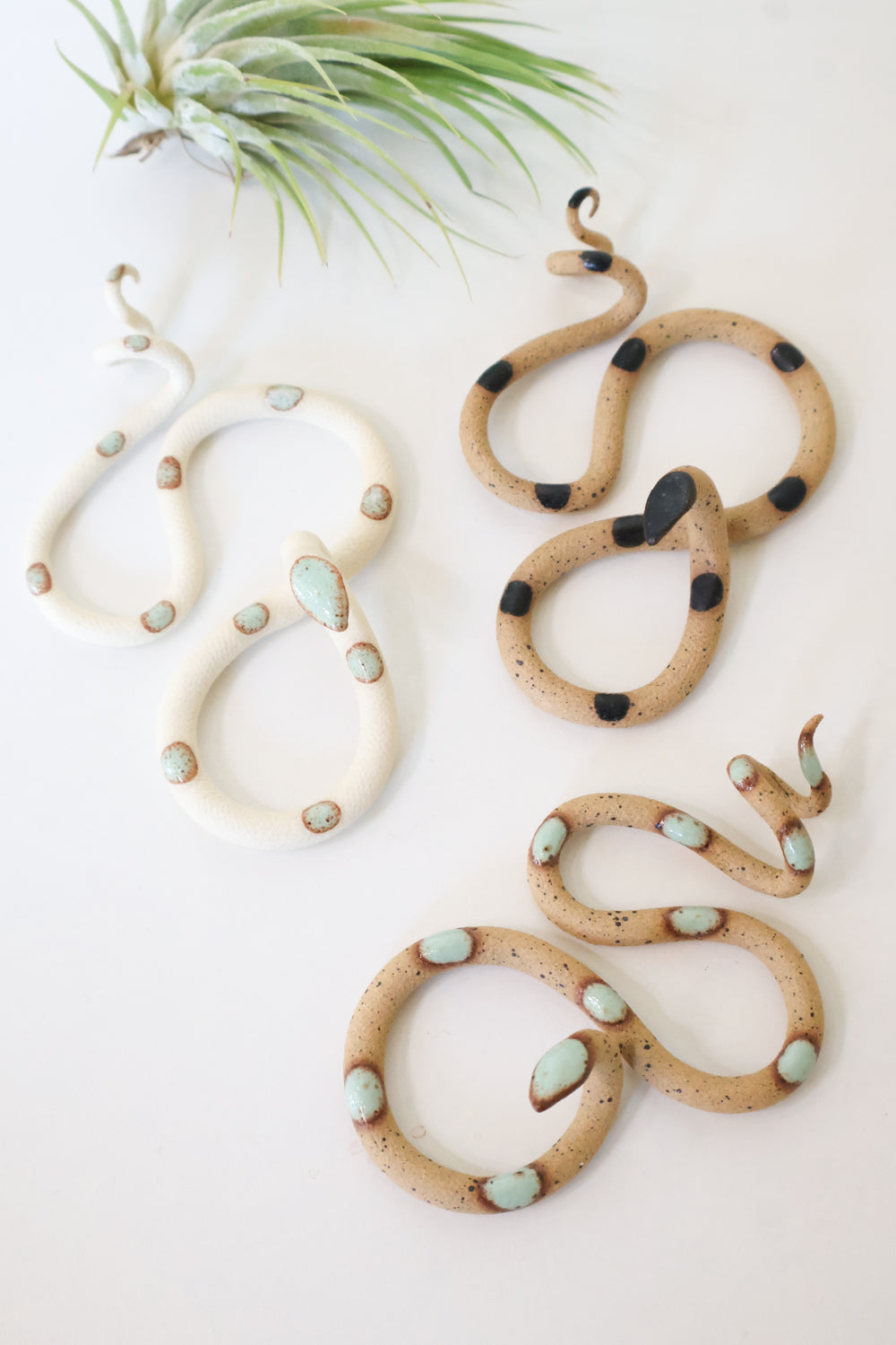 Carter + Rose, 3 Small Ceramic Snakes Carter + Rose | Heirloom Boulevard