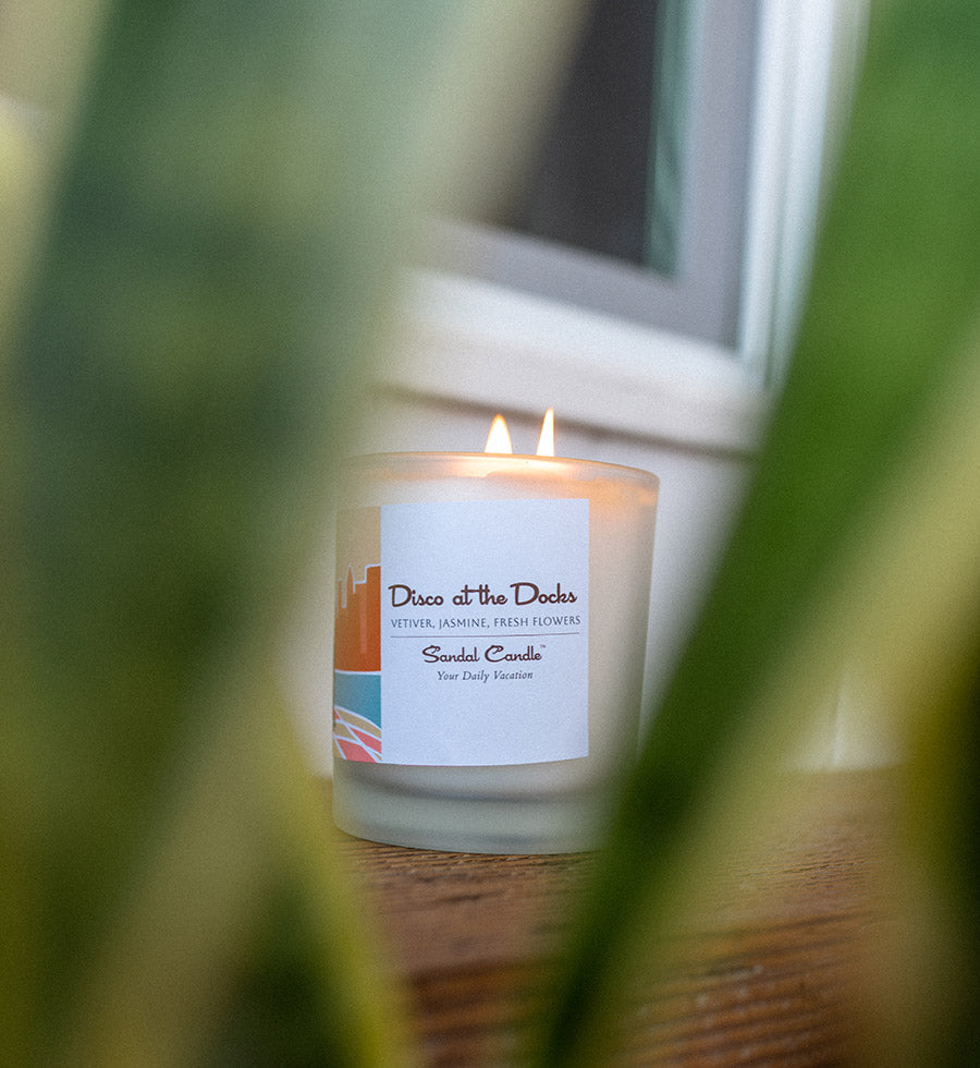 Sandal Candle | Disco at the Docks