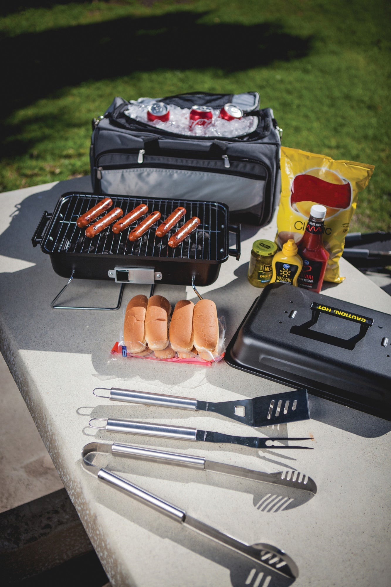 Oniva Buccaneer Portable Charcoal Grill & Cooler Tote | Heirloom Boulevard