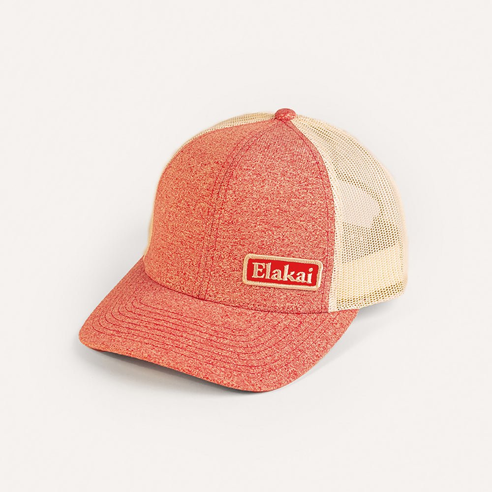 Elakai Elakai Patch Low-Profile Trucker Hat Red | Heirloom Boulevard