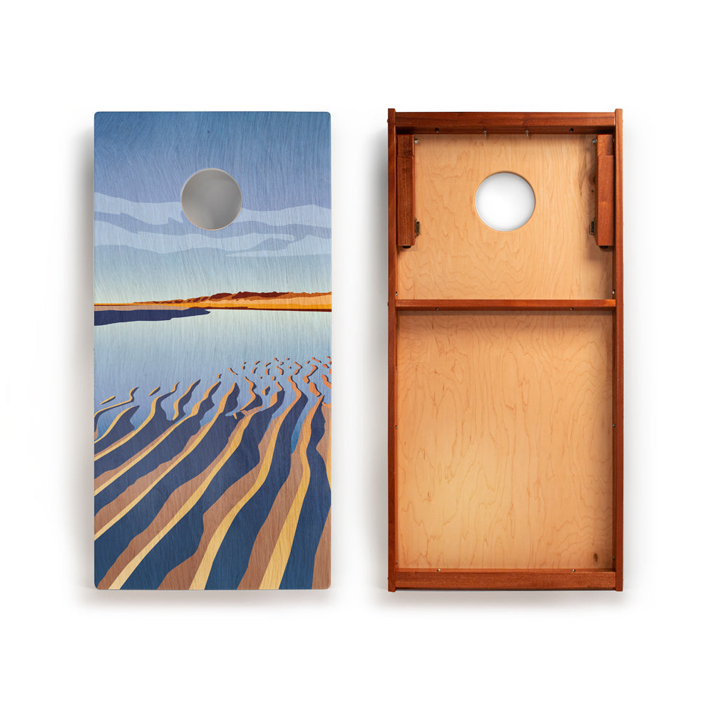 Elakai Cape Cod National Park Mahogany Pathfinder Cornhole Boards | Heirloom Boulevard