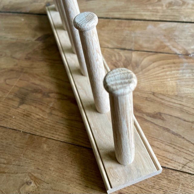 English Wellington Boot Rack - White Oak 2 Pair | Heirloom Boulevard