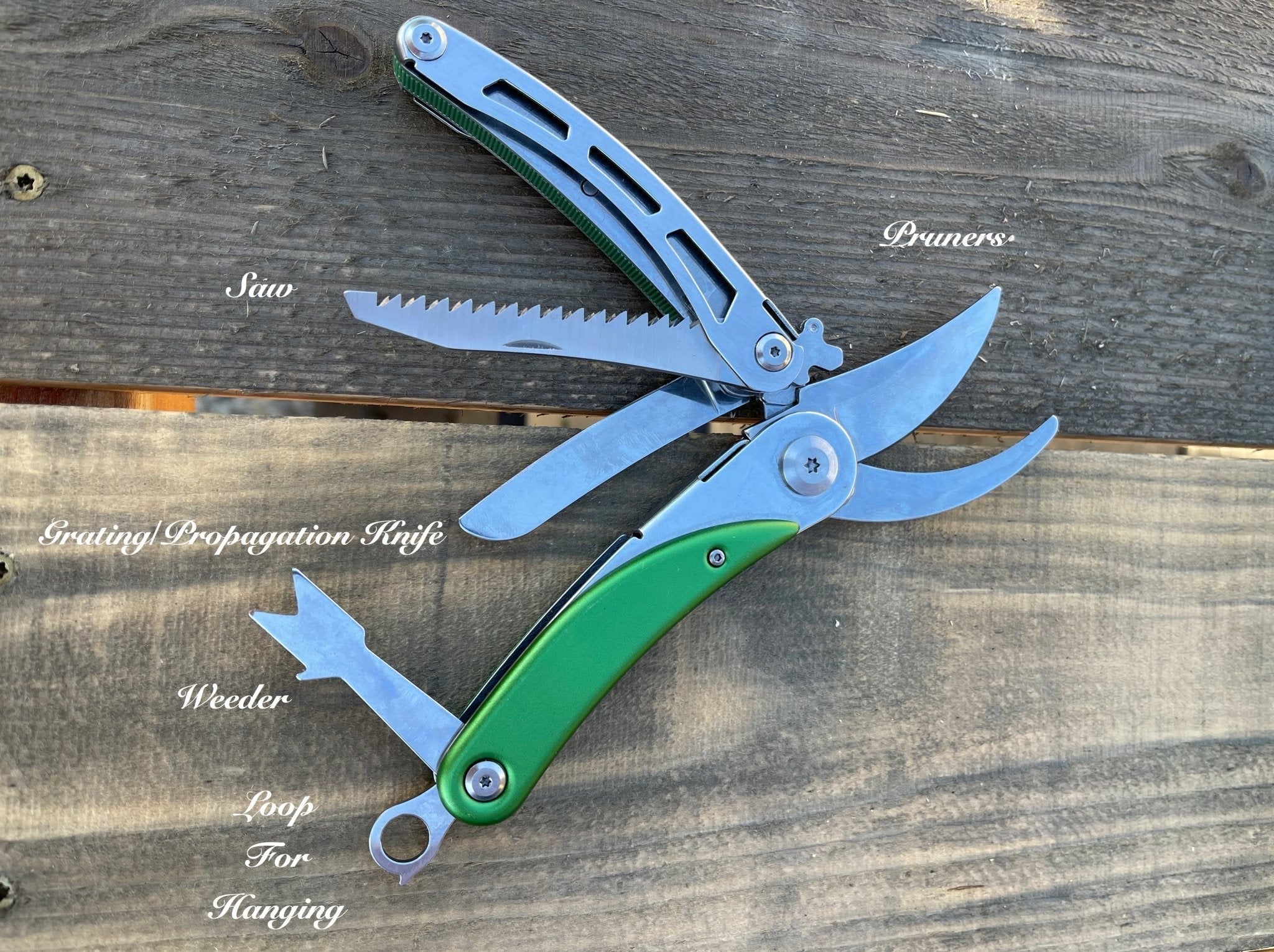 Engraved Gardener's Multi-Tool Gift Box - Tool, Case and Sharpener | Heirloom Boulevard